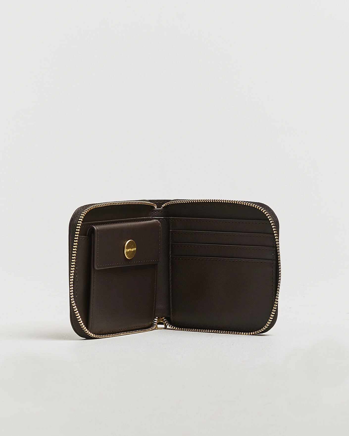 Herr | Plånböcker | Carhartt WIP | Leather Zip Wallet Tobacco