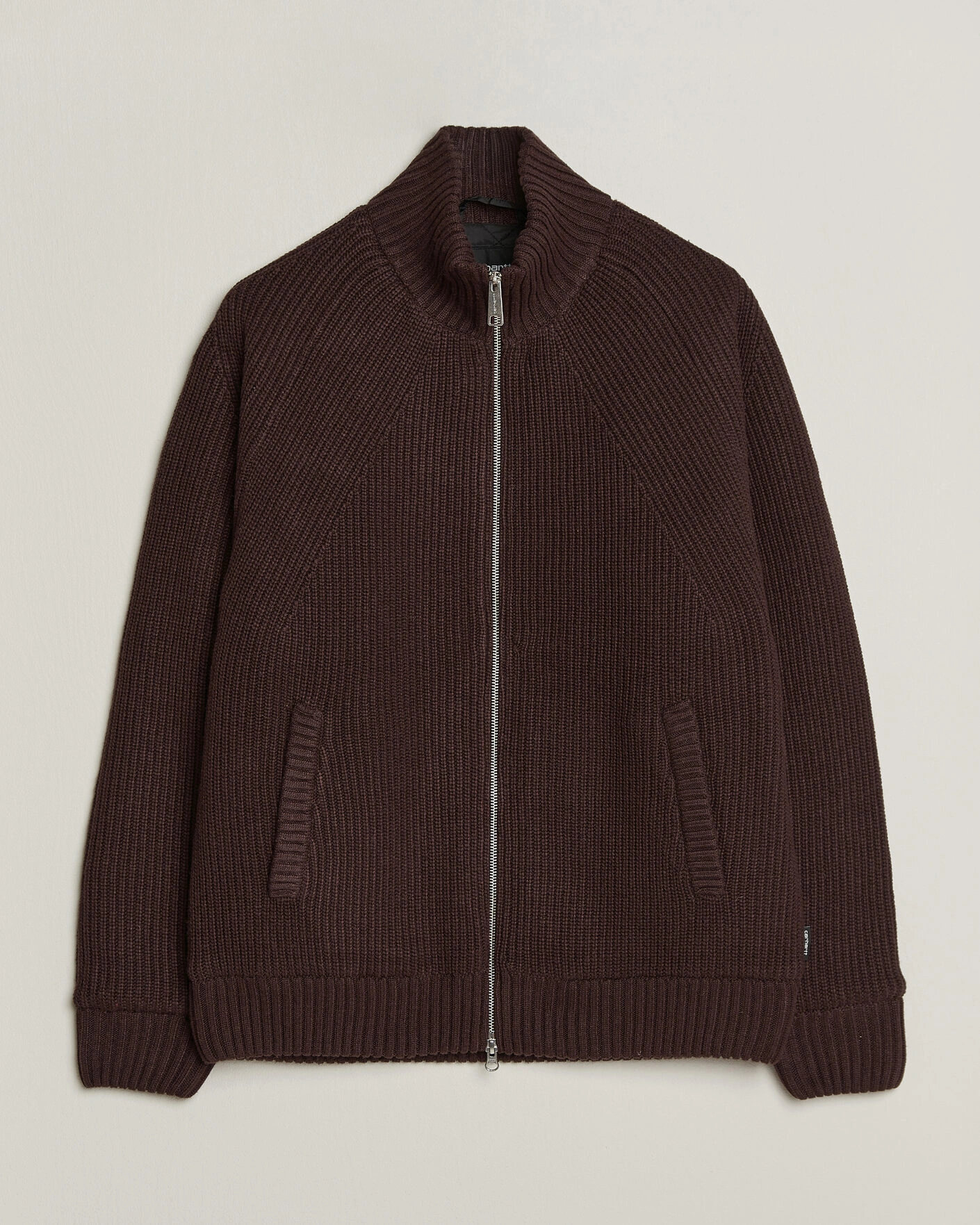 Herr | Tröjor | Carhartt WIP | Bandley Padded Wool Mix Full Zip Palisander Brown