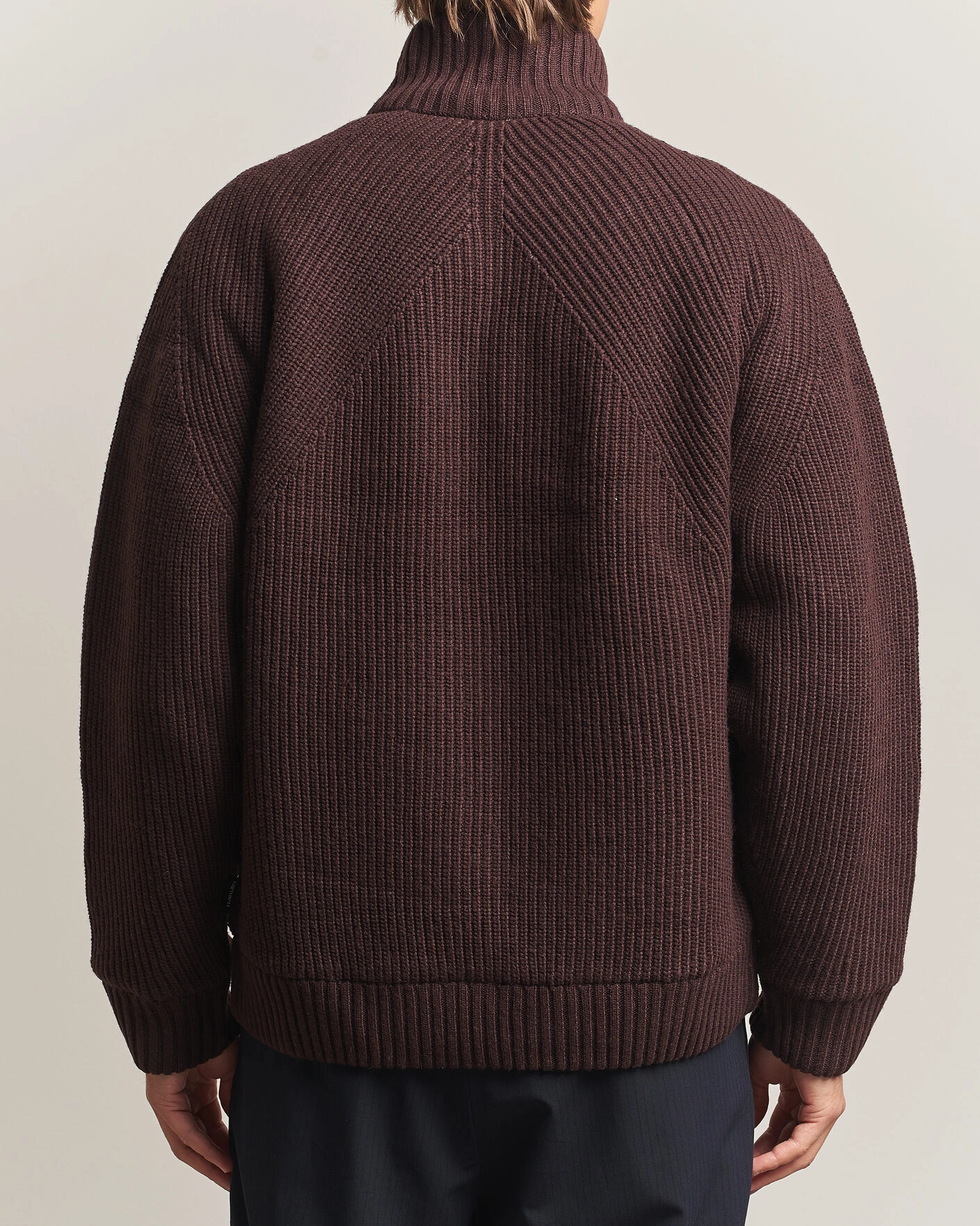Herr | Tröjor | Carhartt WIP | Bandley Padded Wool Mix Full Zip Palisander Brown