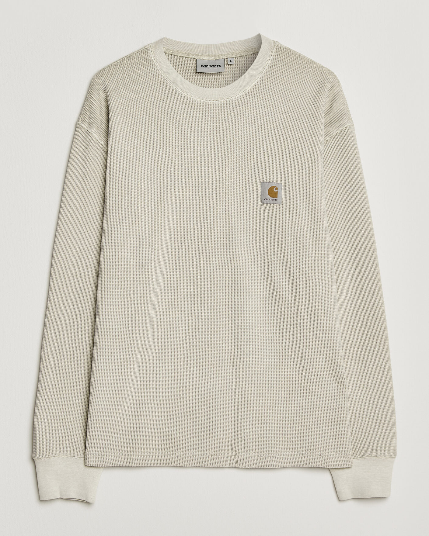 Herr | T-Shirts | Carhartt WIP | Long Sleeve Waffle T-Shirt Fleur De Sel