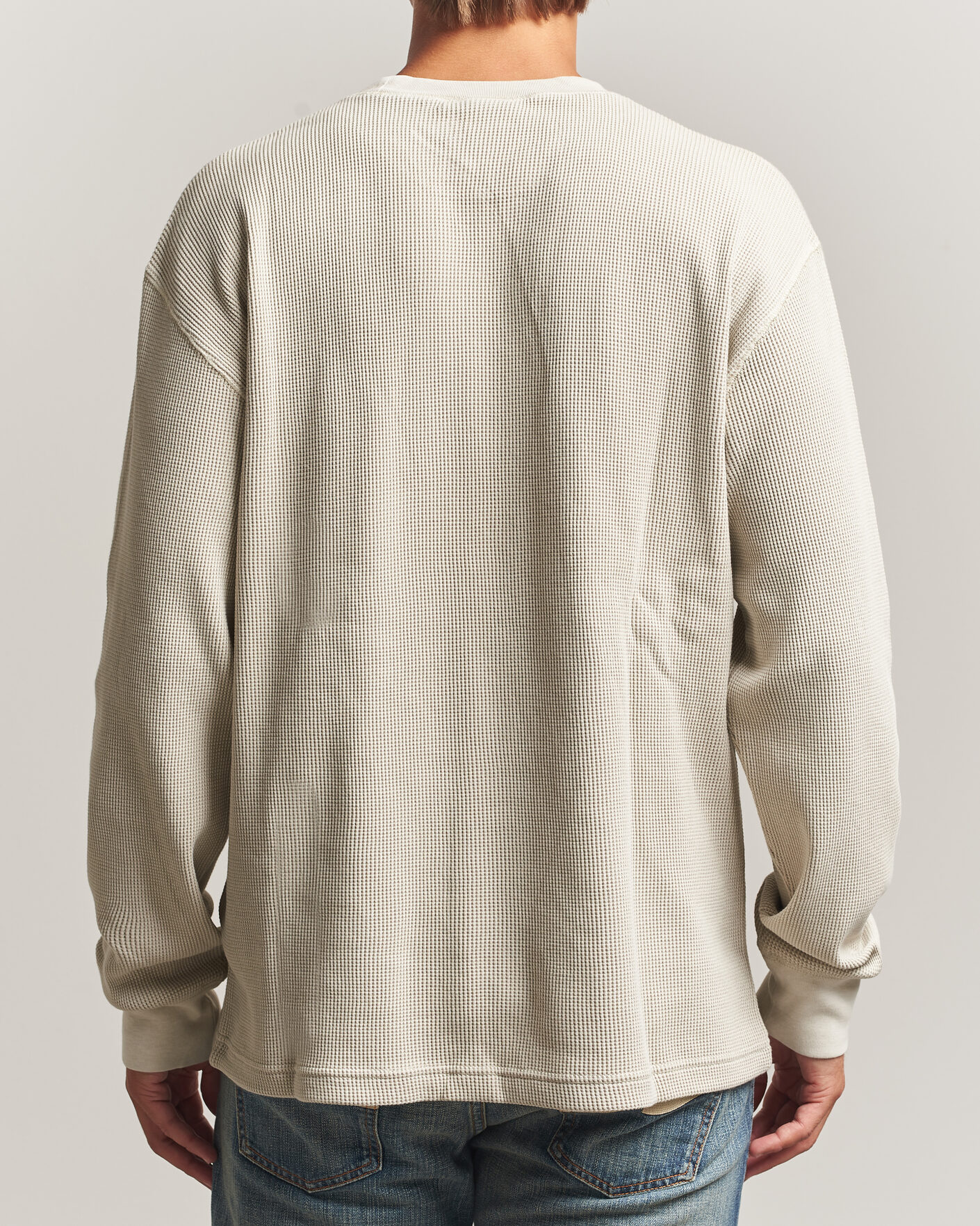 Herr | T-Shirts | Carhartt WIP | Long Sleeve Waffle T-Shirt Fleur De Sel