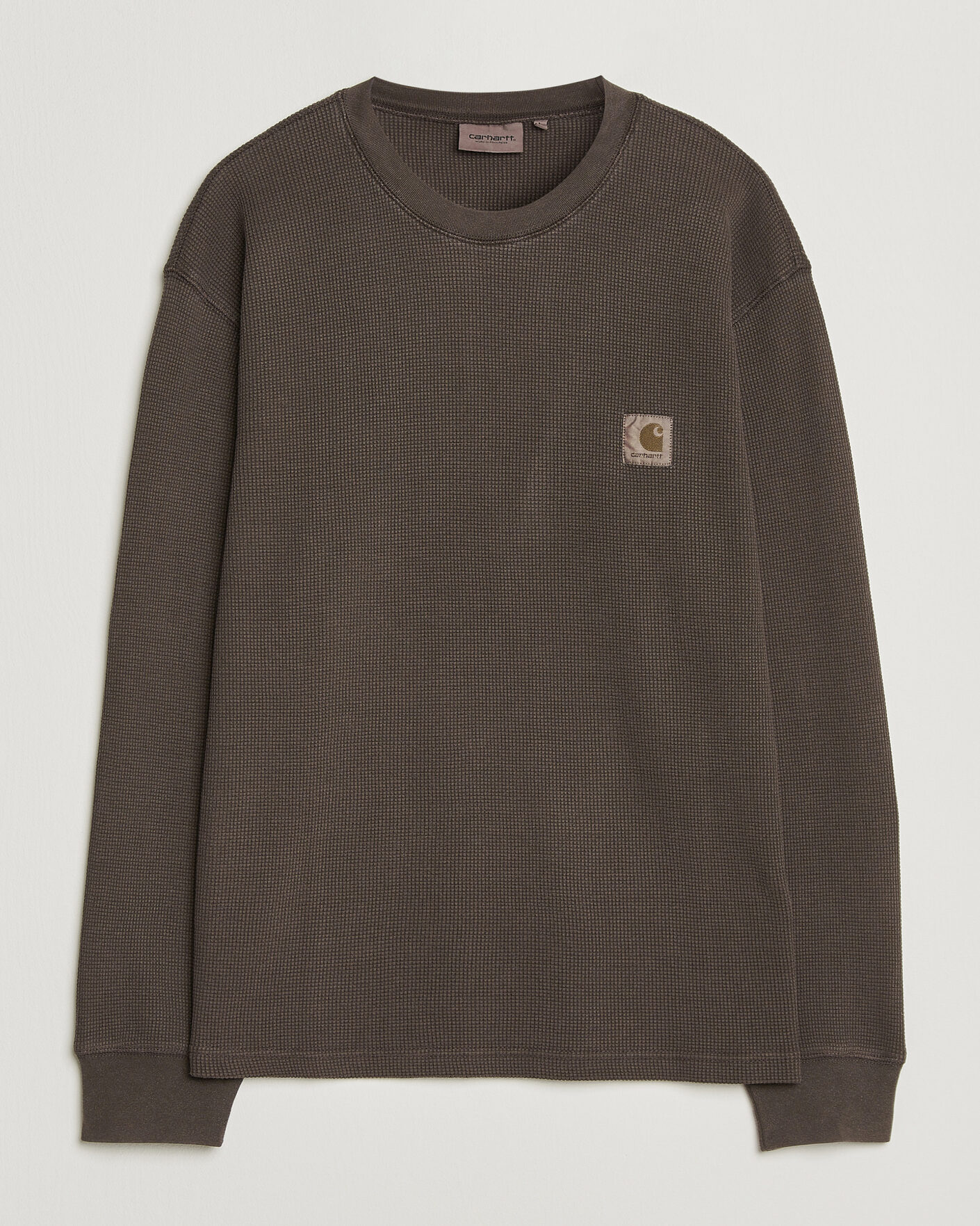 Herr | T-Shirts | Carhartt WIP | Long Sleeve Waffle T-Shirt Tobacco