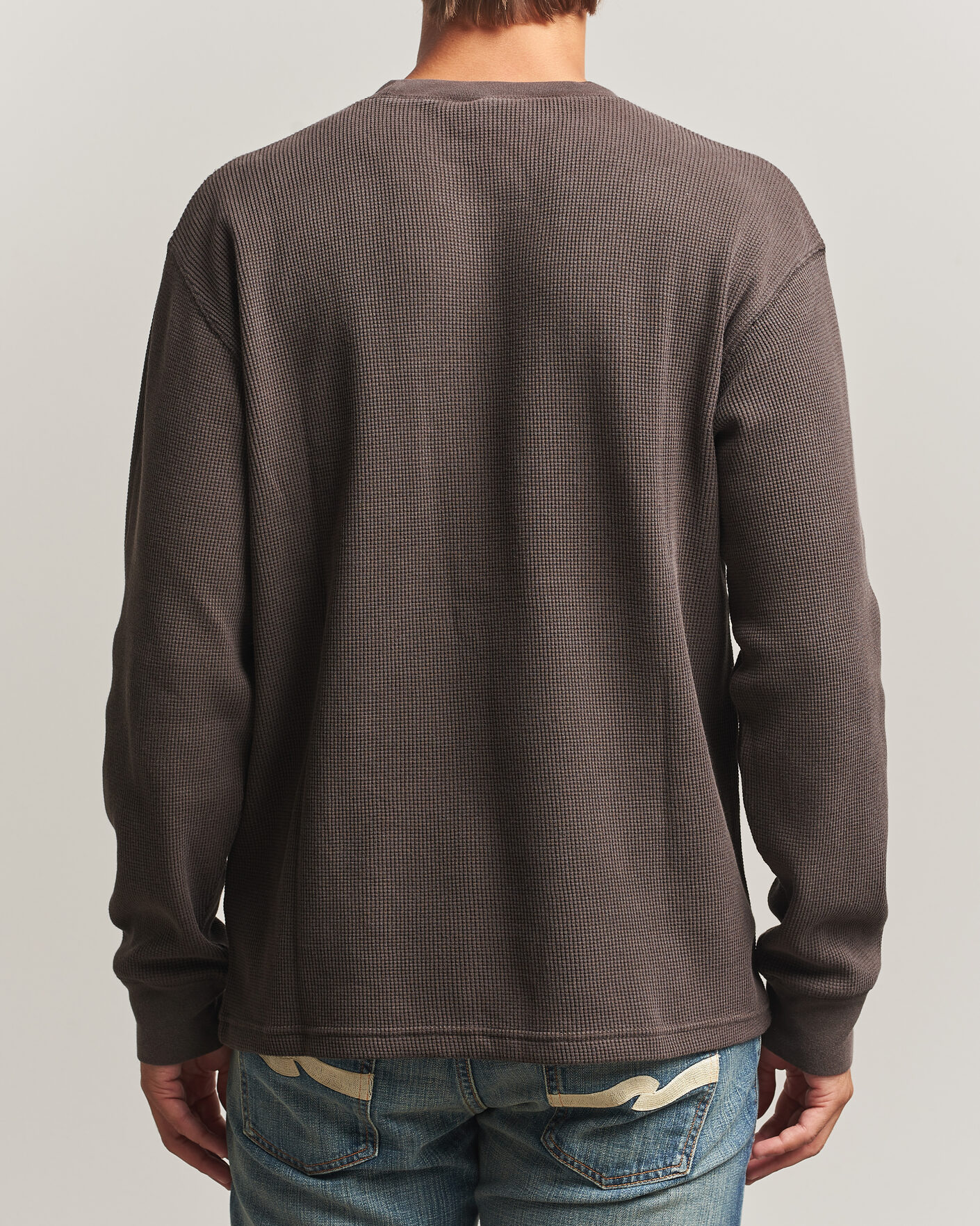 Herr | T-Shirts | Carhartt WIP | Long Sleeve Waffle T-Shirt Tobacco