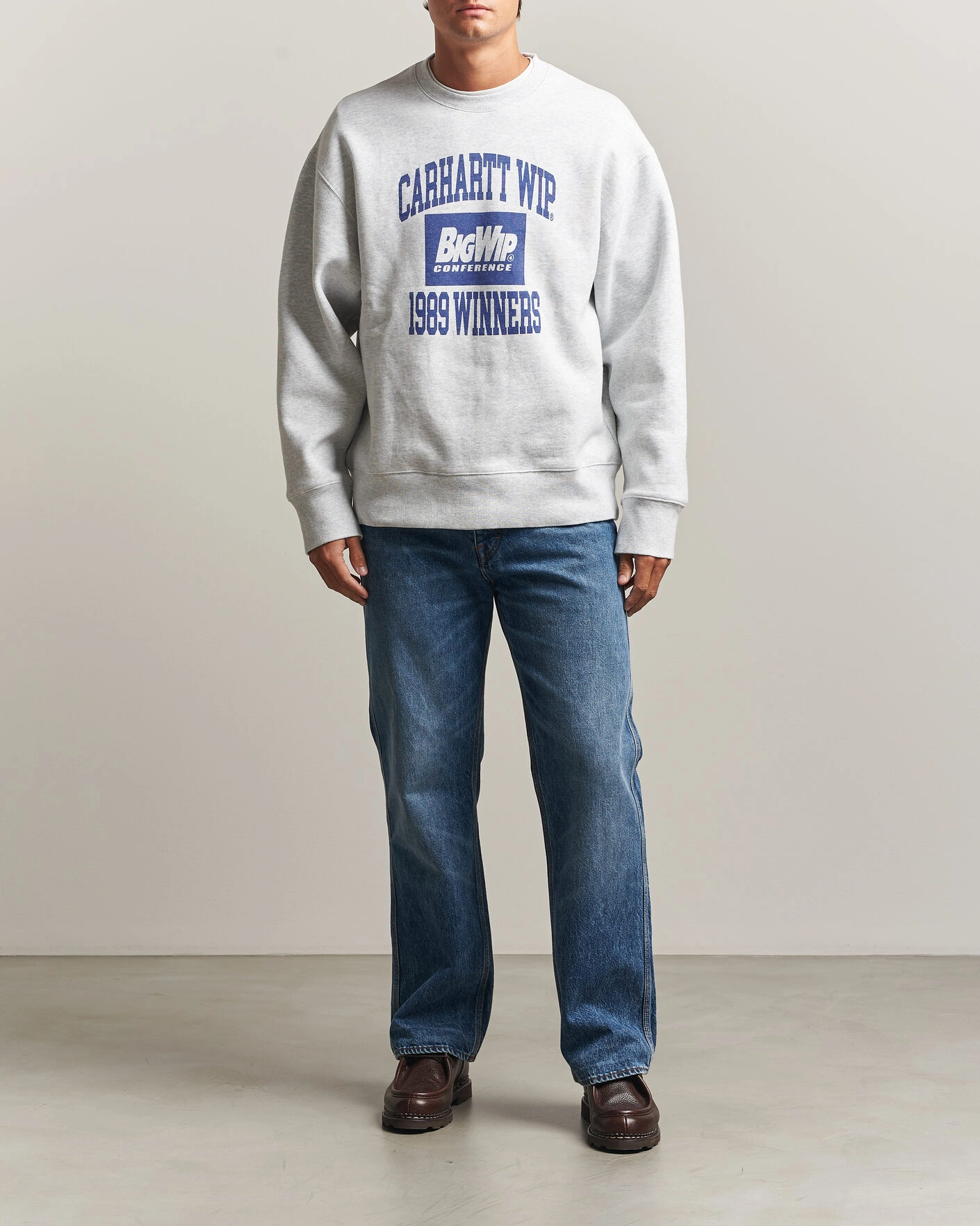 Herr | Tröjor | Carhartt WIP | 1989 Winners Sweatshirt Ash Heather