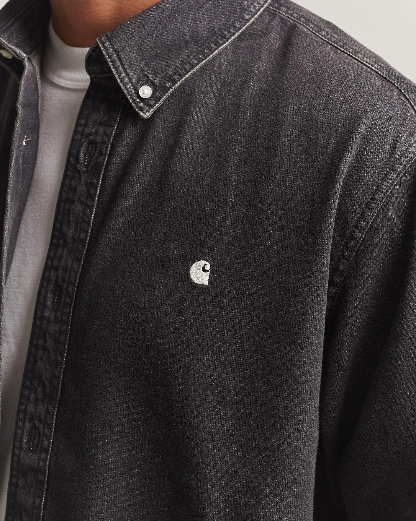Herr | Skjortor | Carhartt WIP | Lucas Denim Shirt Black