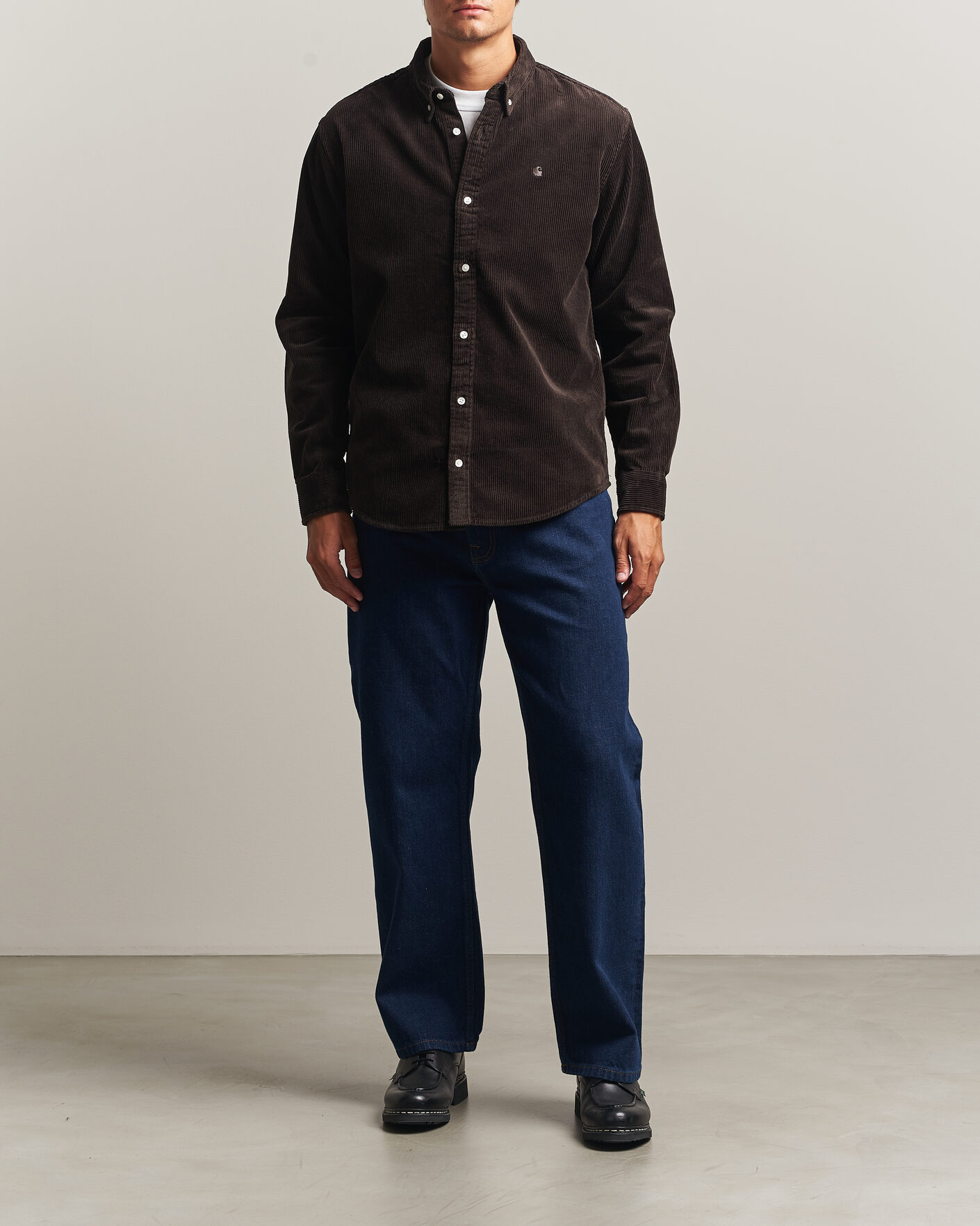 Herr | Skjortor | Carhartt WIP | Madison Cord Shirt Tobacco