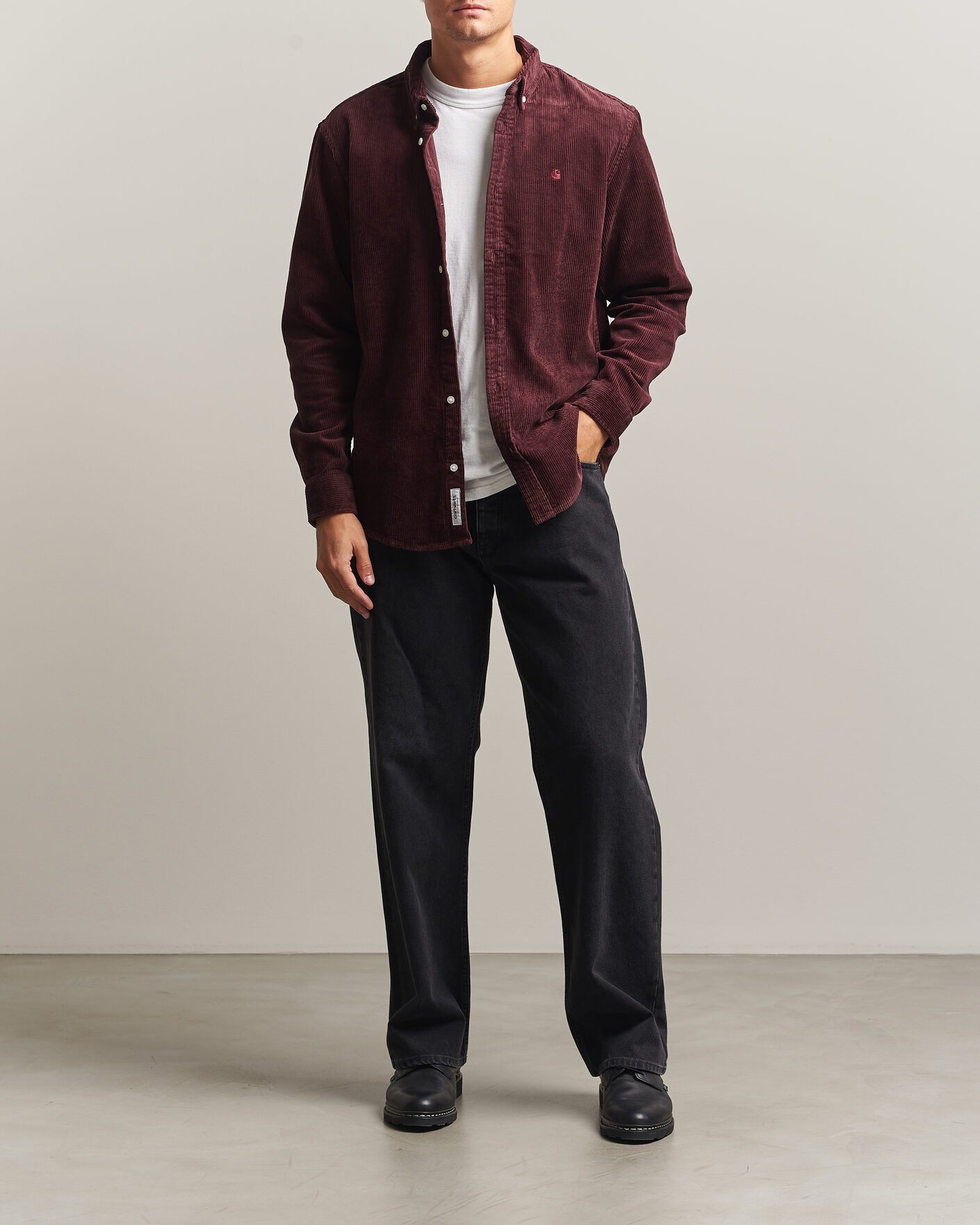 Herr | Skjortor | Carhartt WIP | Madison Cord Shirt Amarone