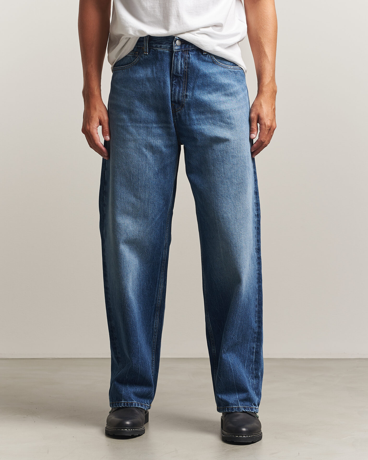 Herr | Byxor | Carhartt WIP | Payson Pant Blue Marble Used Wash
