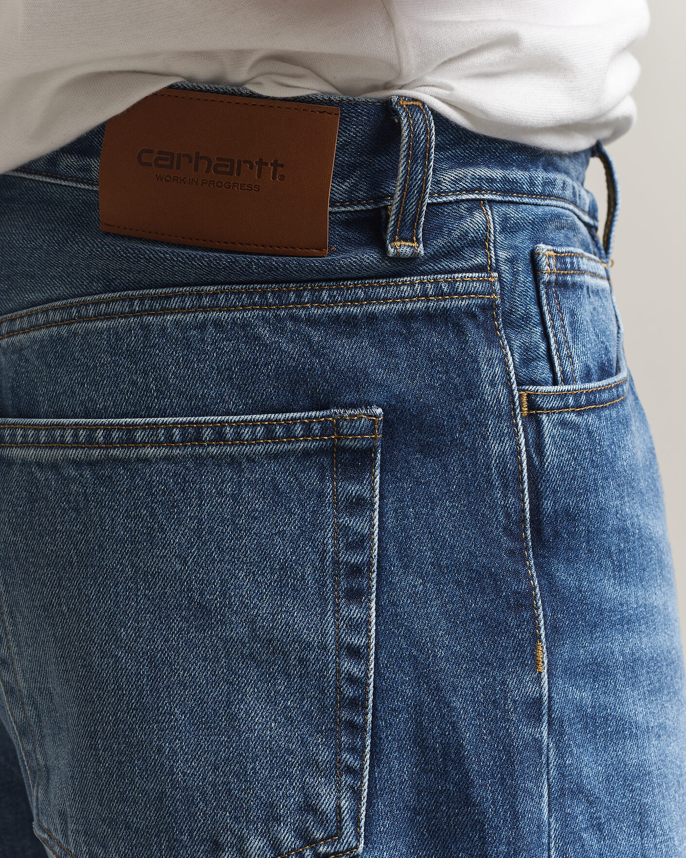 Herr | Byxor | Carhartt WIP | Payson Pant Blue Marble Used Wash