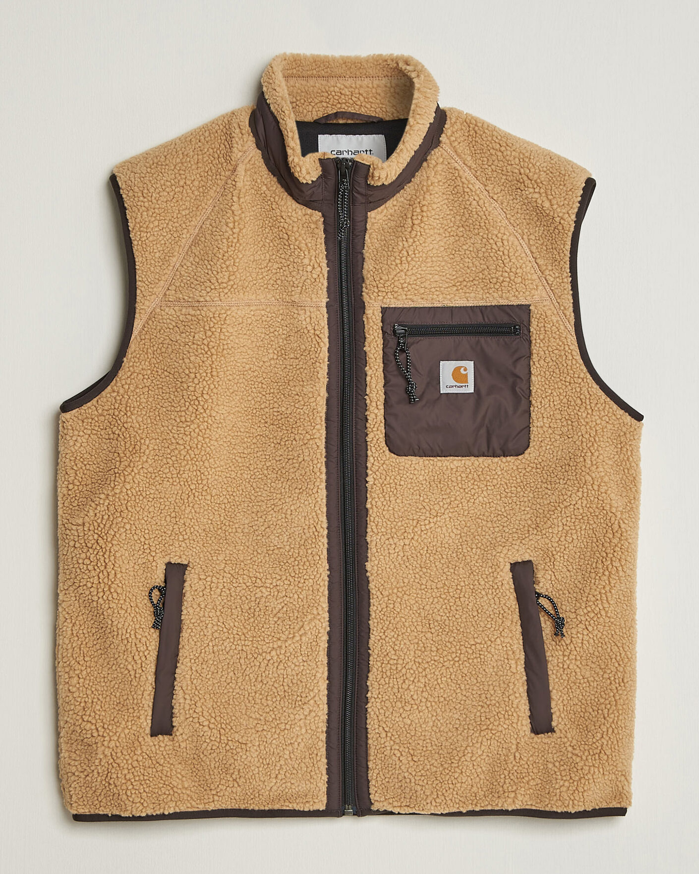 Herr | Västar | Carhartt WIP | Prentis Pile Vest Tobacco
