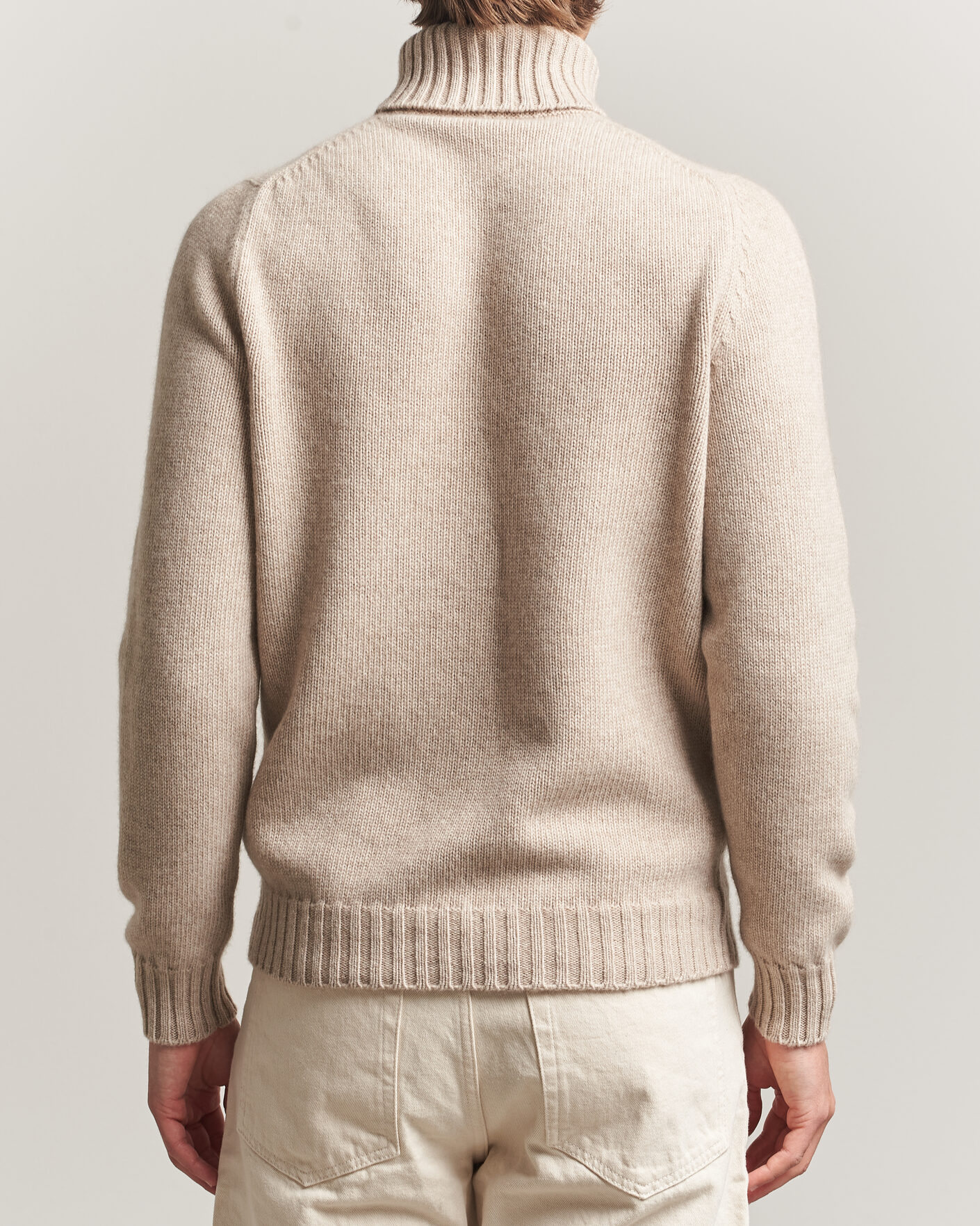 Herr | Tröjor | Fedeli | Wool/Cashmere Rollneck Beige