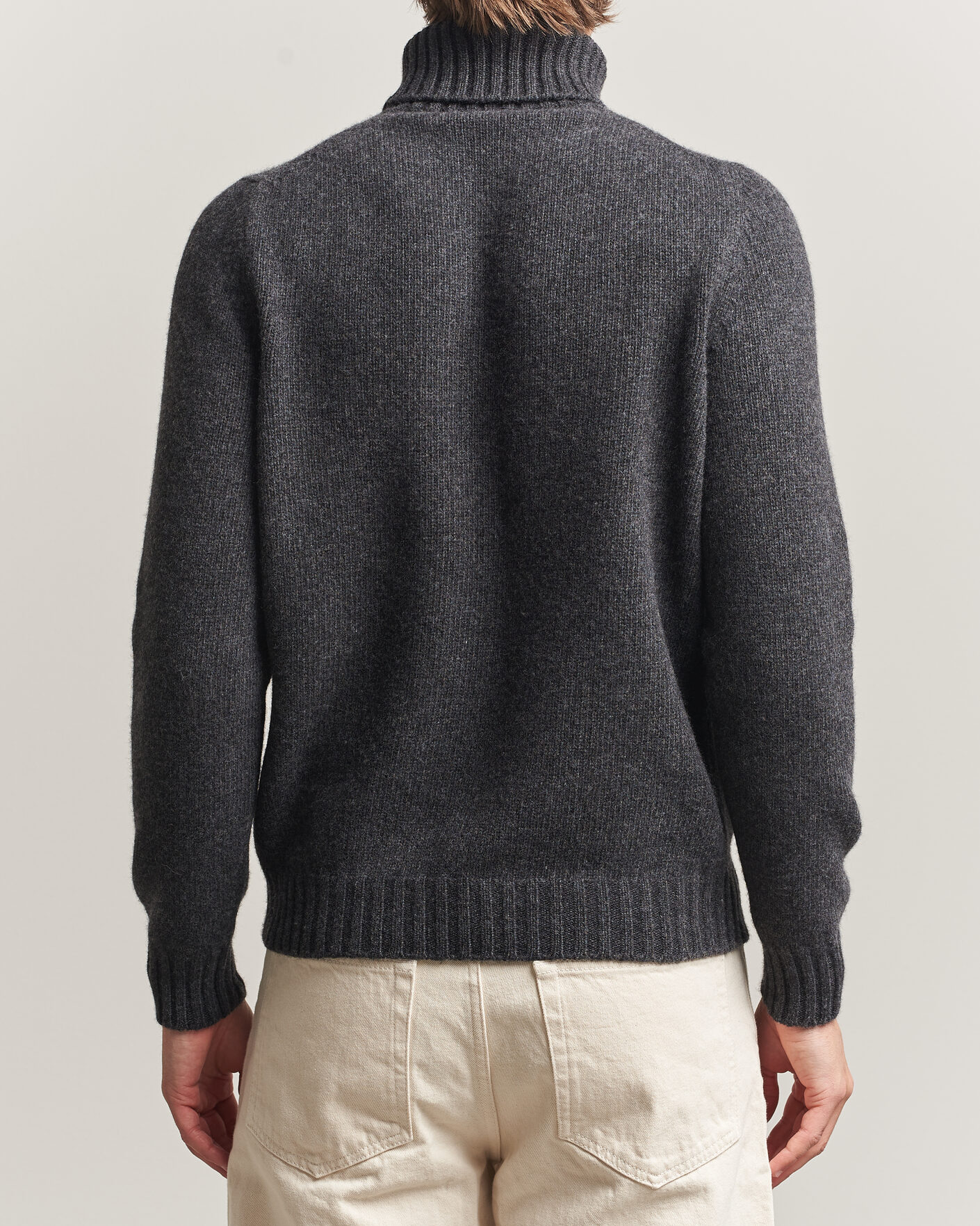 Herr | Tröjor | Fedeli | Wool/Cashmere Rollneck Anthracite