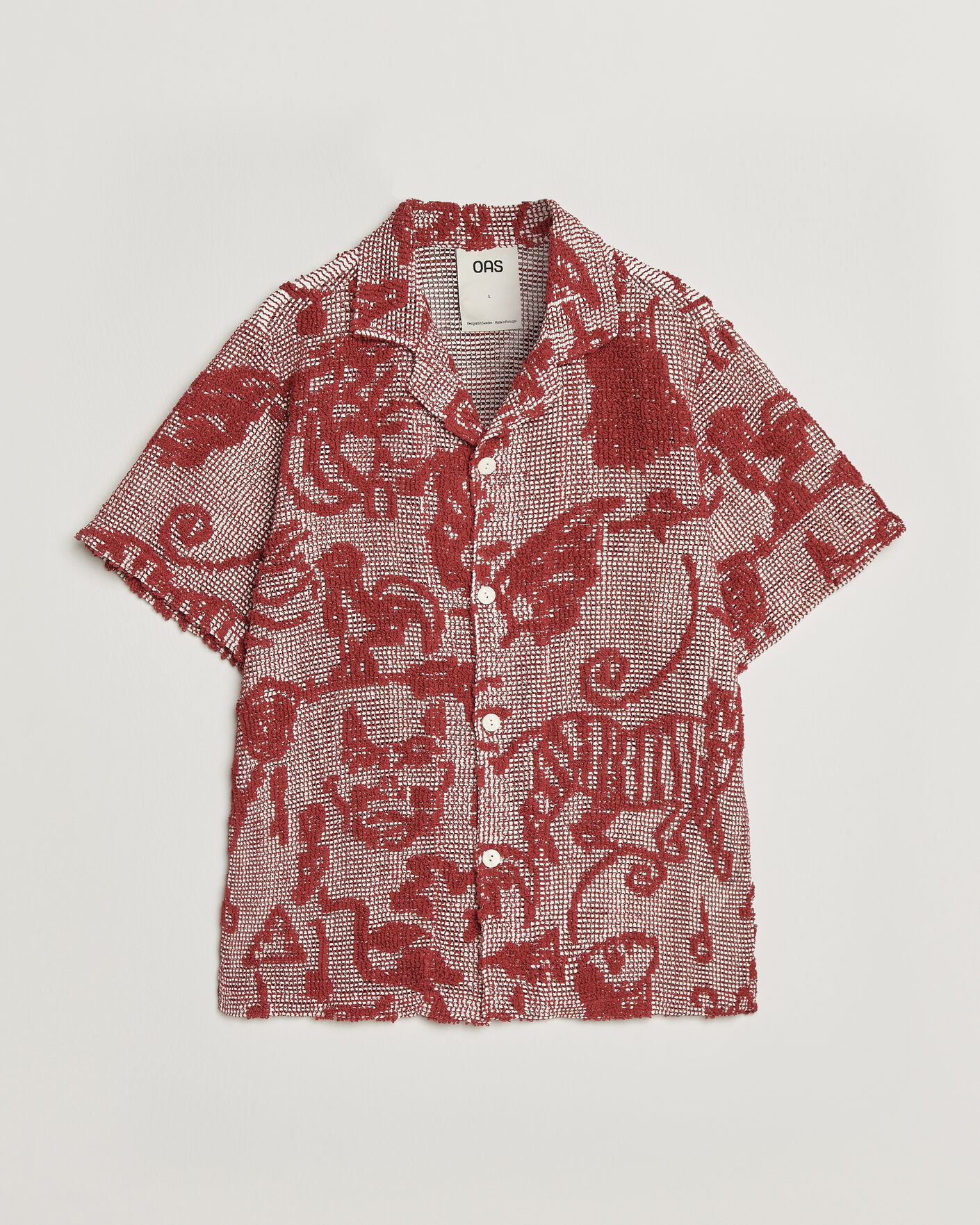 Herr | Skjortor | OAS | Arcano Cuba Short Sleeve Shirt Red