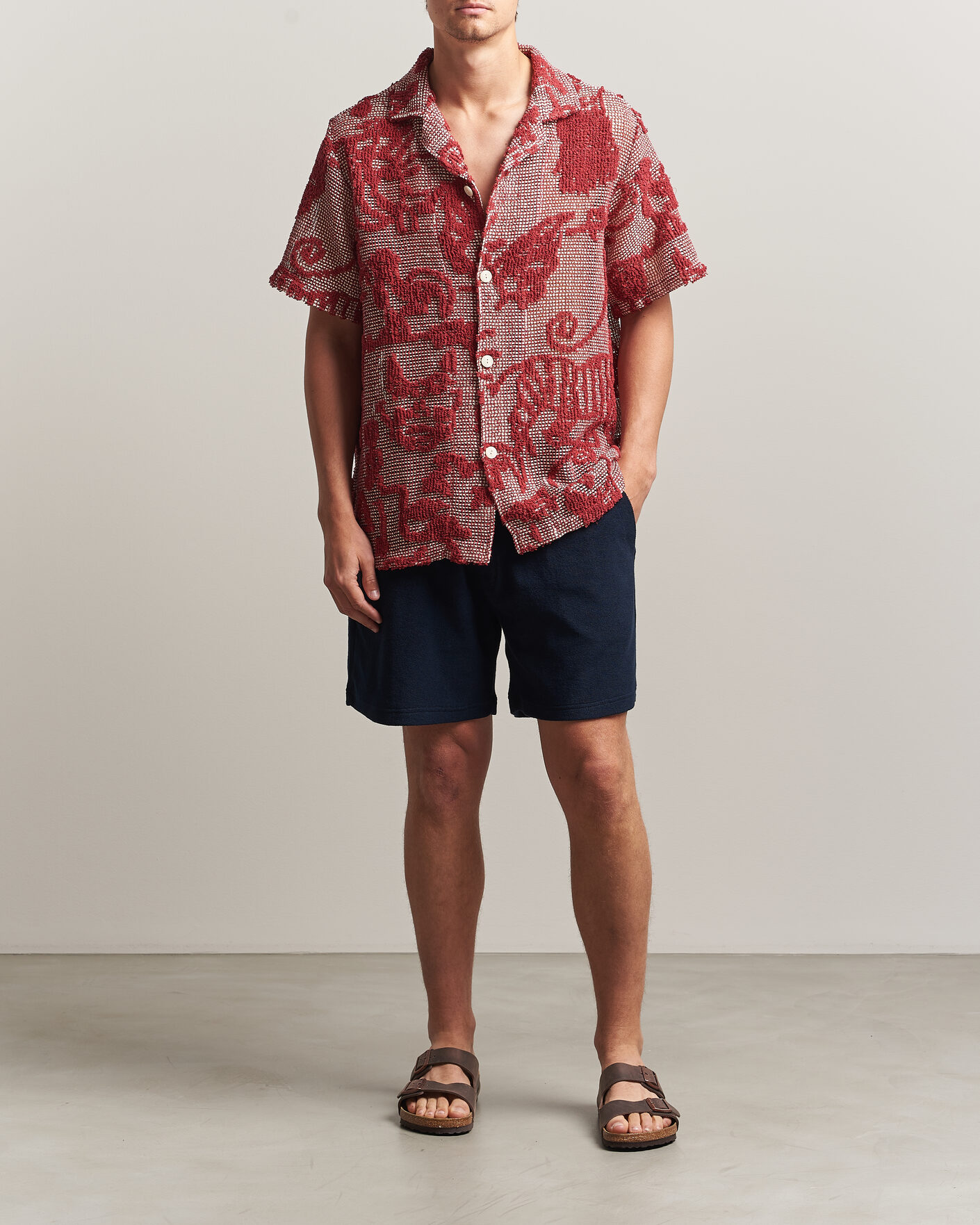 Herr | Skjortor | OAS | Arcano Cuba Short Sleeve Shirt Red