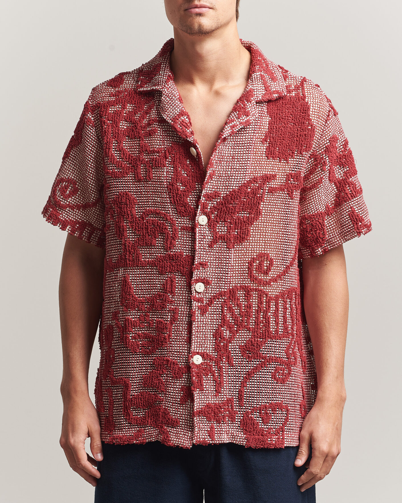 Herr | Skjortor | OAS | Arcano Cuba Short Sleeve Shirt Red