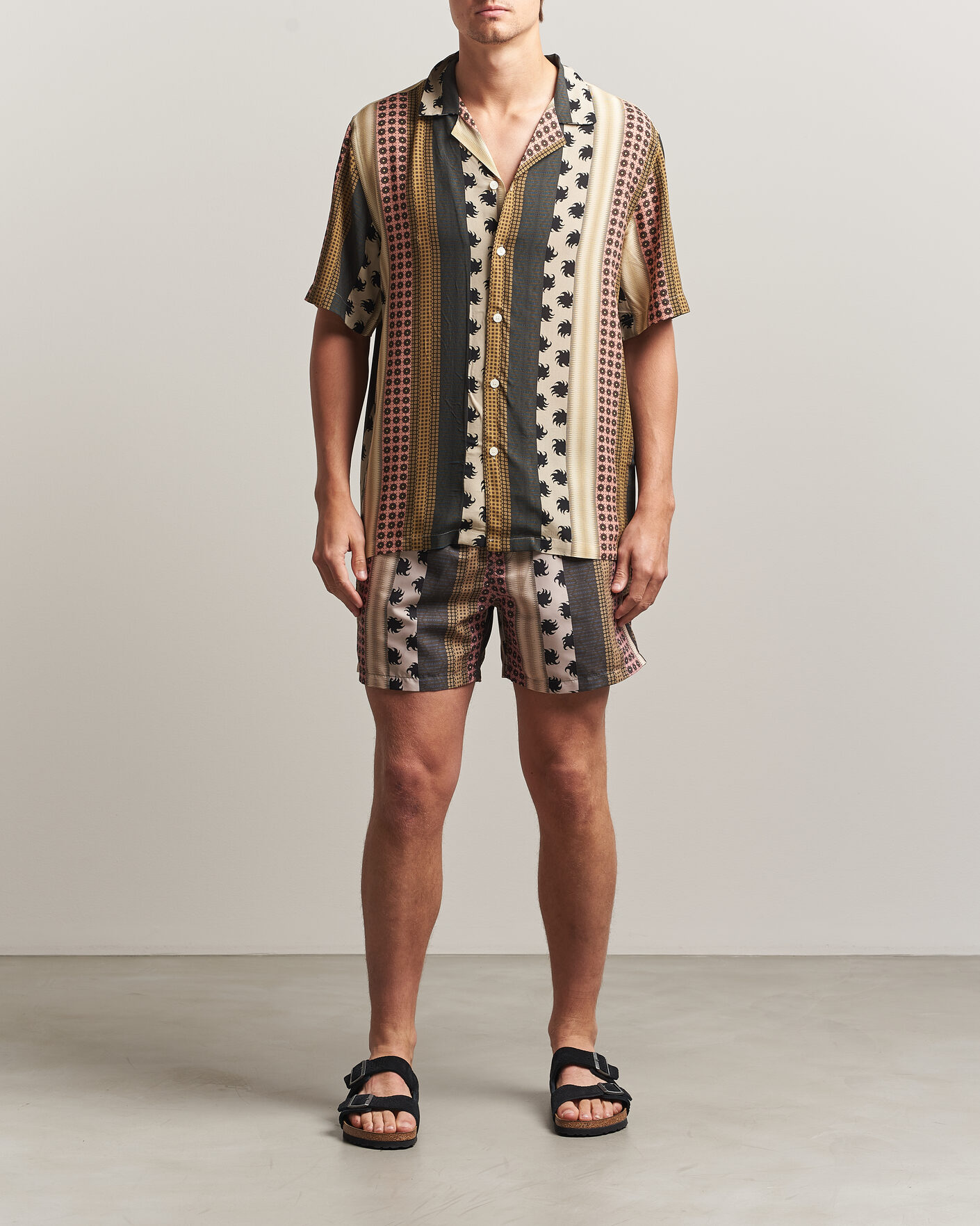 Herr | Badbyxor | OAS | Printed Swimshorts Multi