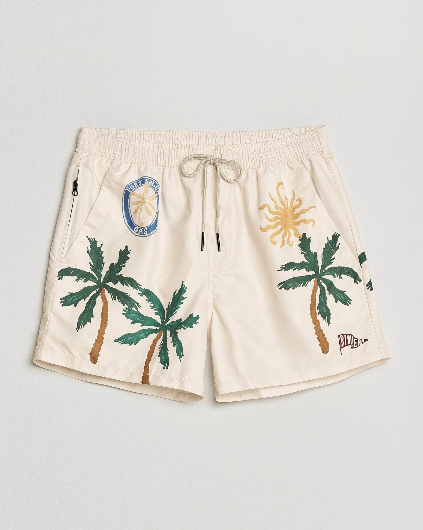 Herr | Badbyxor | OAS | Granada Striped Swimshorts Multi