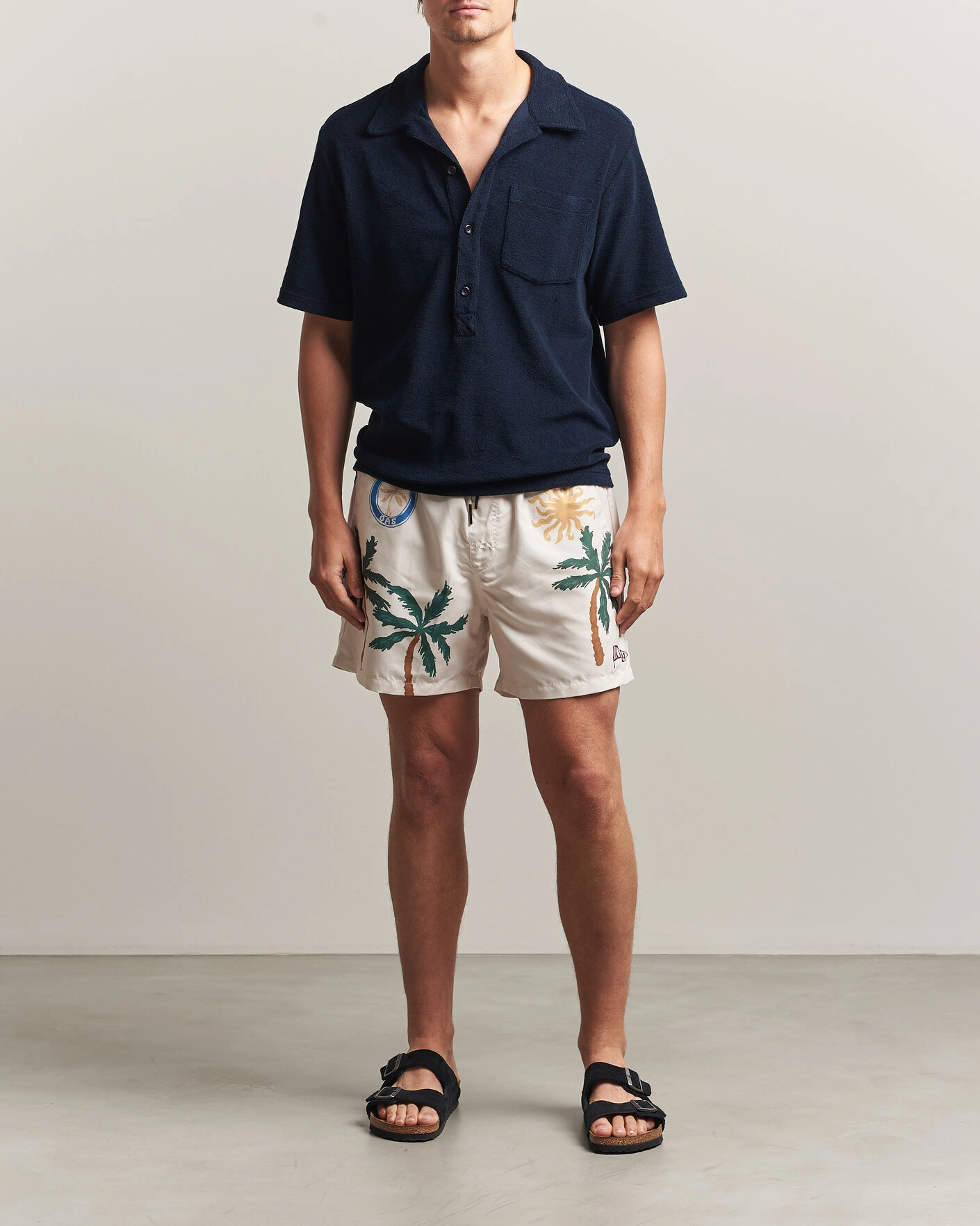 Herr | Badbyxor | OAS | Printed Swimshorts Multi