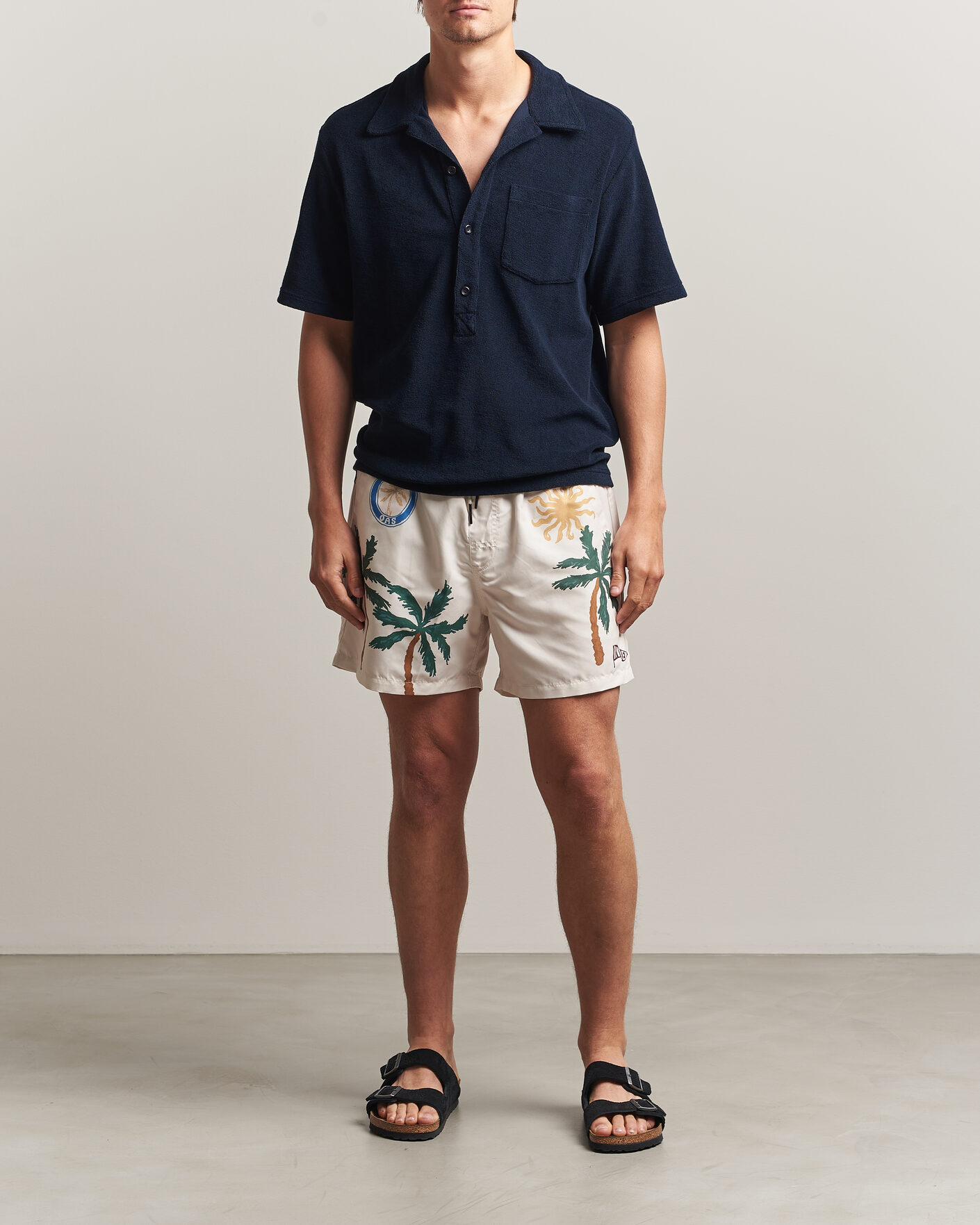 Herr | Badbyxor | OAS | Granada Striped Swimshorts Multi
