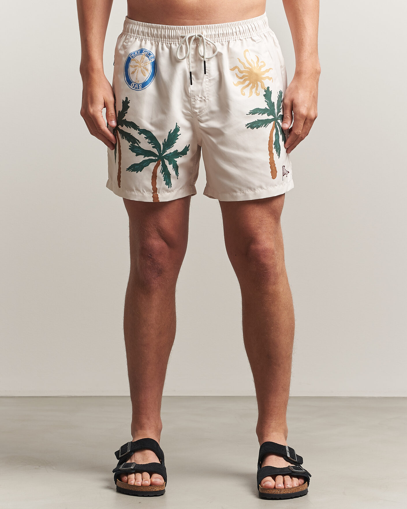Herr | Badbyxor | OAS | Granada Striped Swimshorts Multi