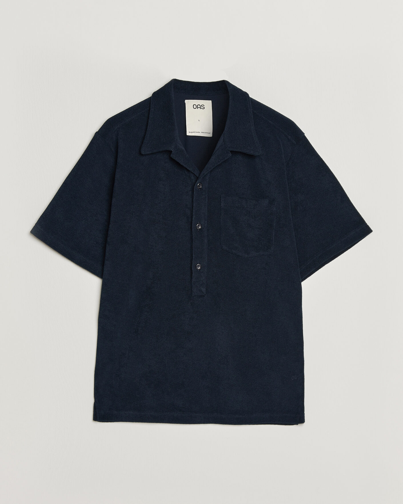 Herr | Pikéer | OAS | Novo Regular Fit Terry Polo Dark Blue