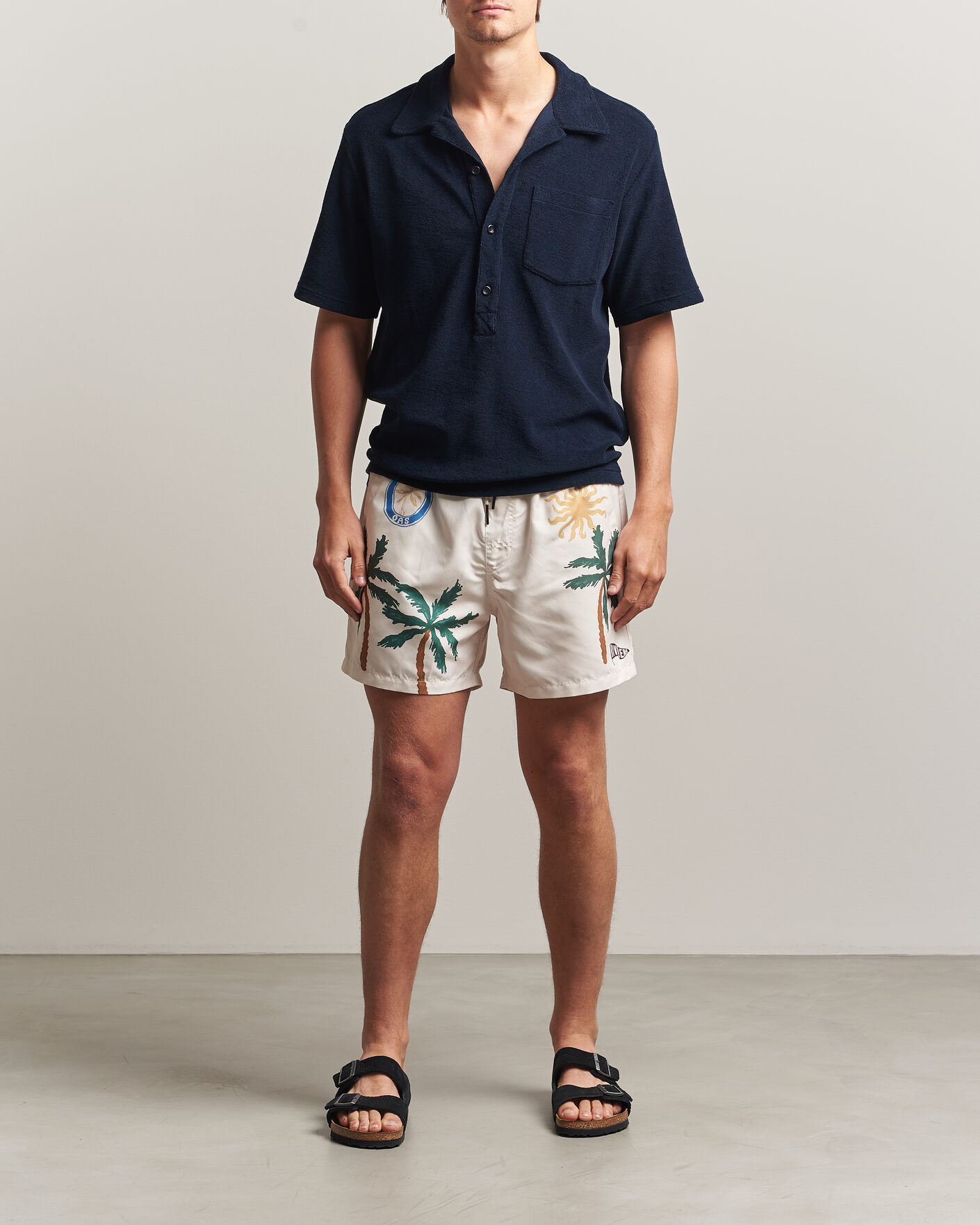 Herr | Pikéer | OAS | Novo Regular Fit Terry Polo Dark Blue