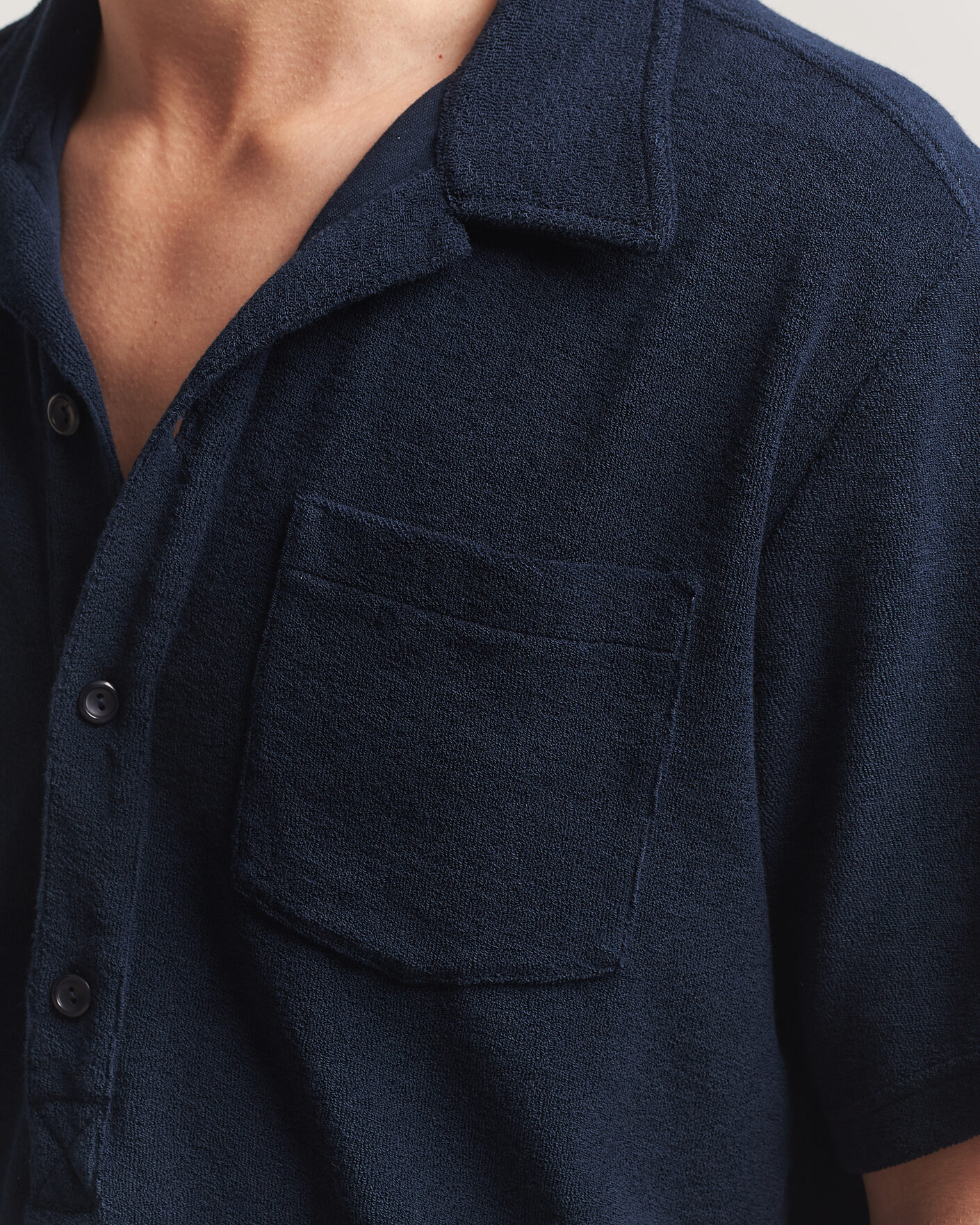 Herr | Pikéer | OAS | Novo Regular Fit Terry Polo Dark Blue