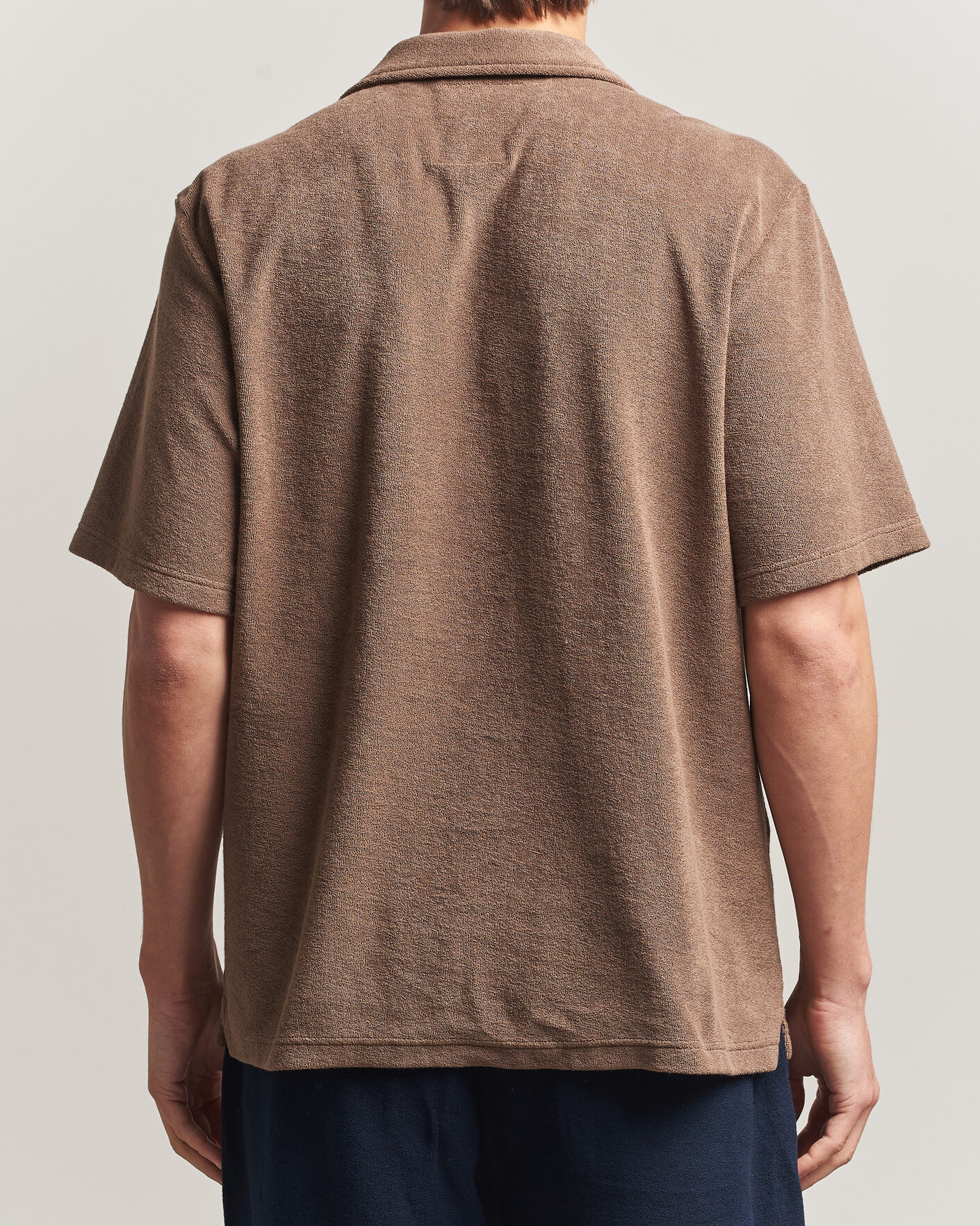 Herr | Pikéer | OAS | Novo Regular Fit Terry Polo Brown
