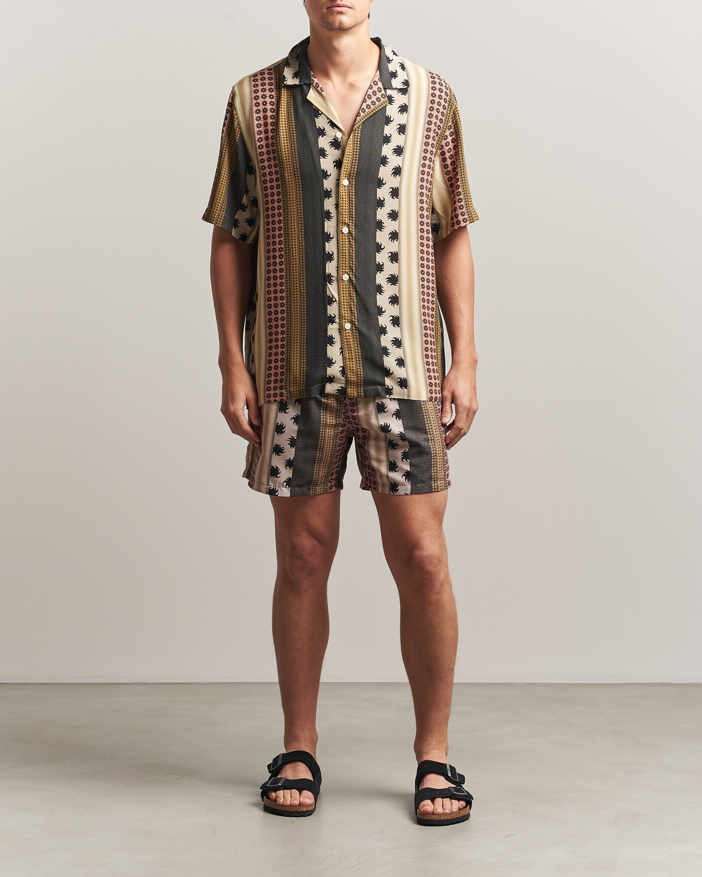 Herr | Skjortor | OAS | Mixset Rocco Printed Cuba Short Sleeve Shirt Multi