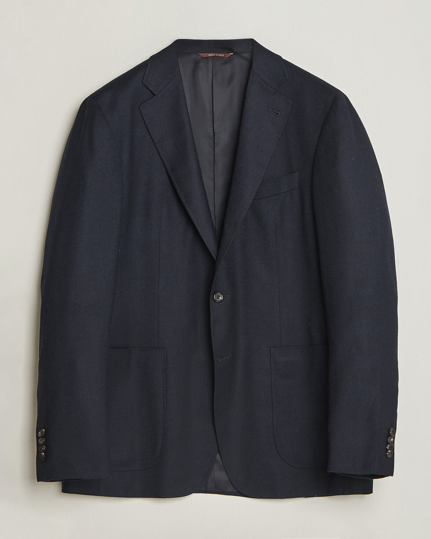 Herr | Kavajer | Canali | Kei Impeccabile Flannel Blazer Navy