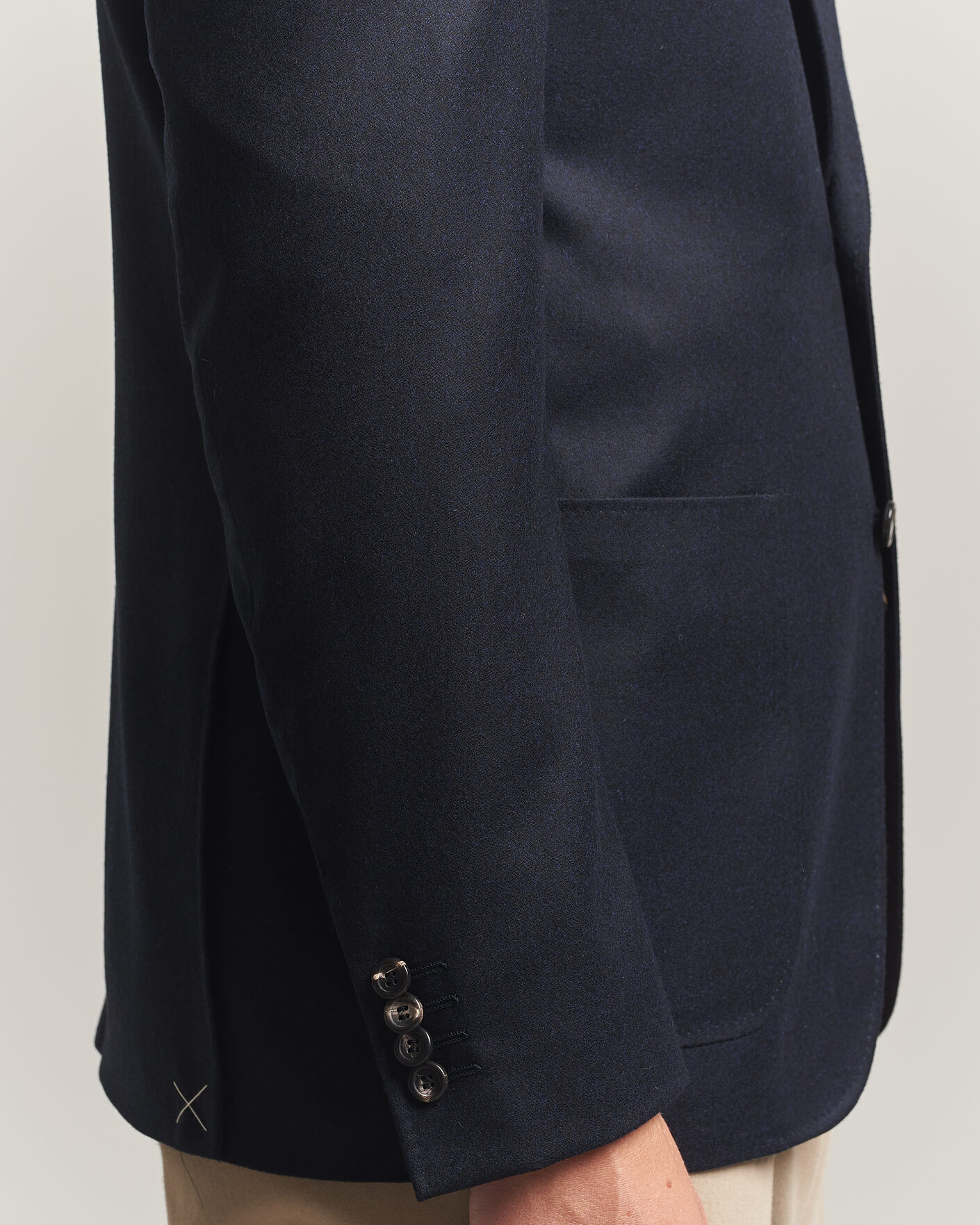 Herr | Kavajer | Canali | Kei Impeccabile Flannel Blazer Navy