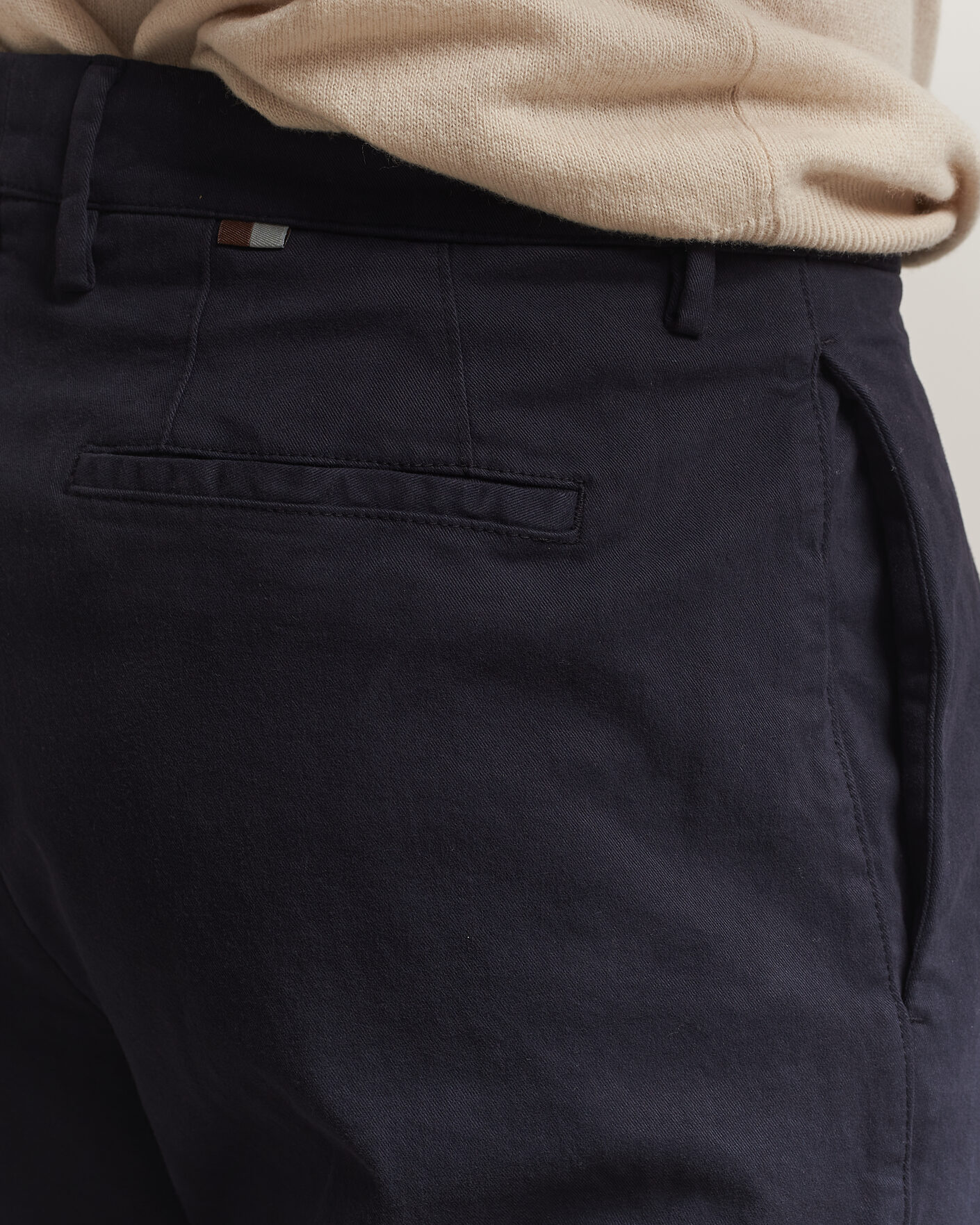 Herr | Byxor | Canali | Cotton/Cashmere Chinos Navy