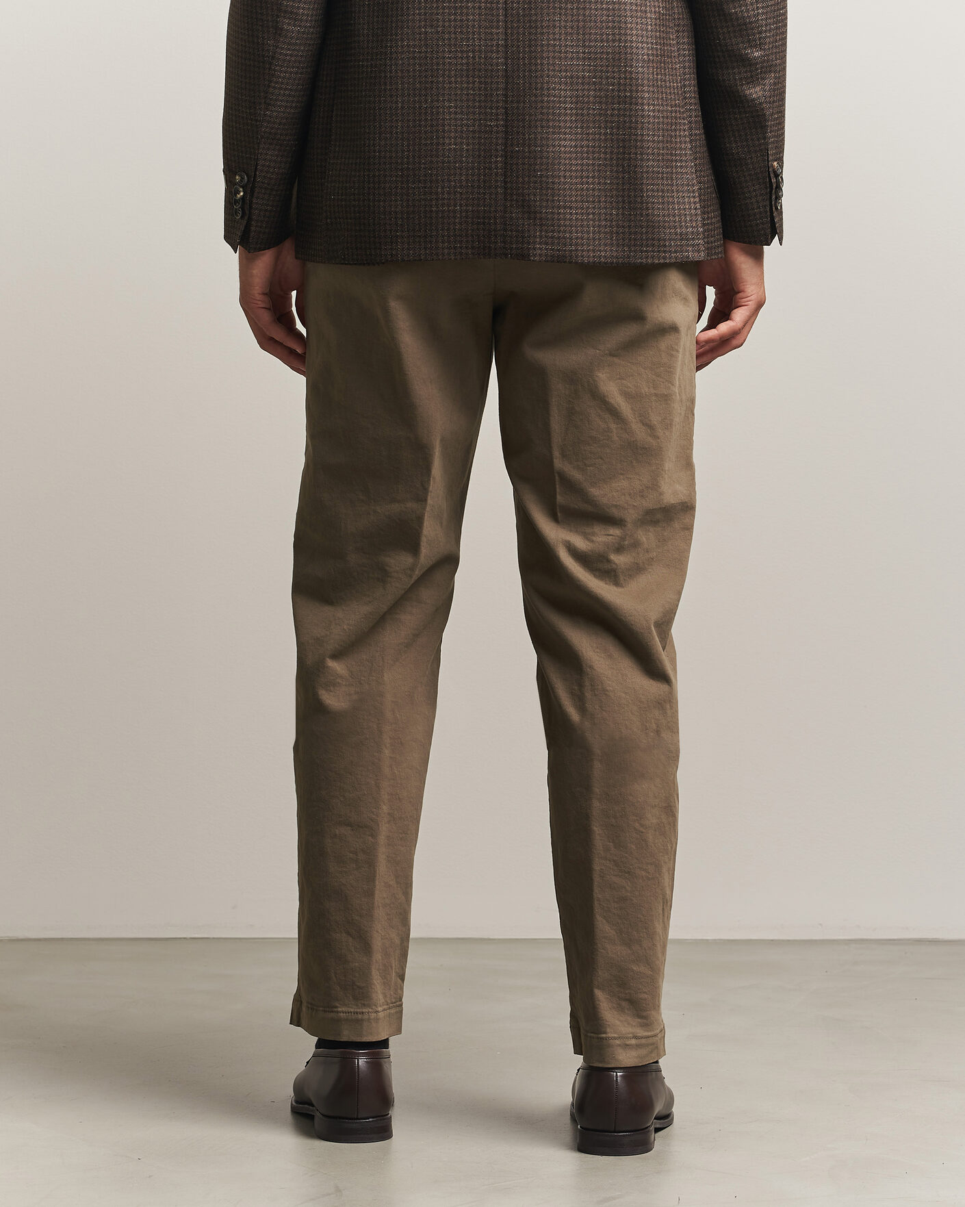 Herr | Byxor | Canali | Cotton/Cashmere Chinos Taupe