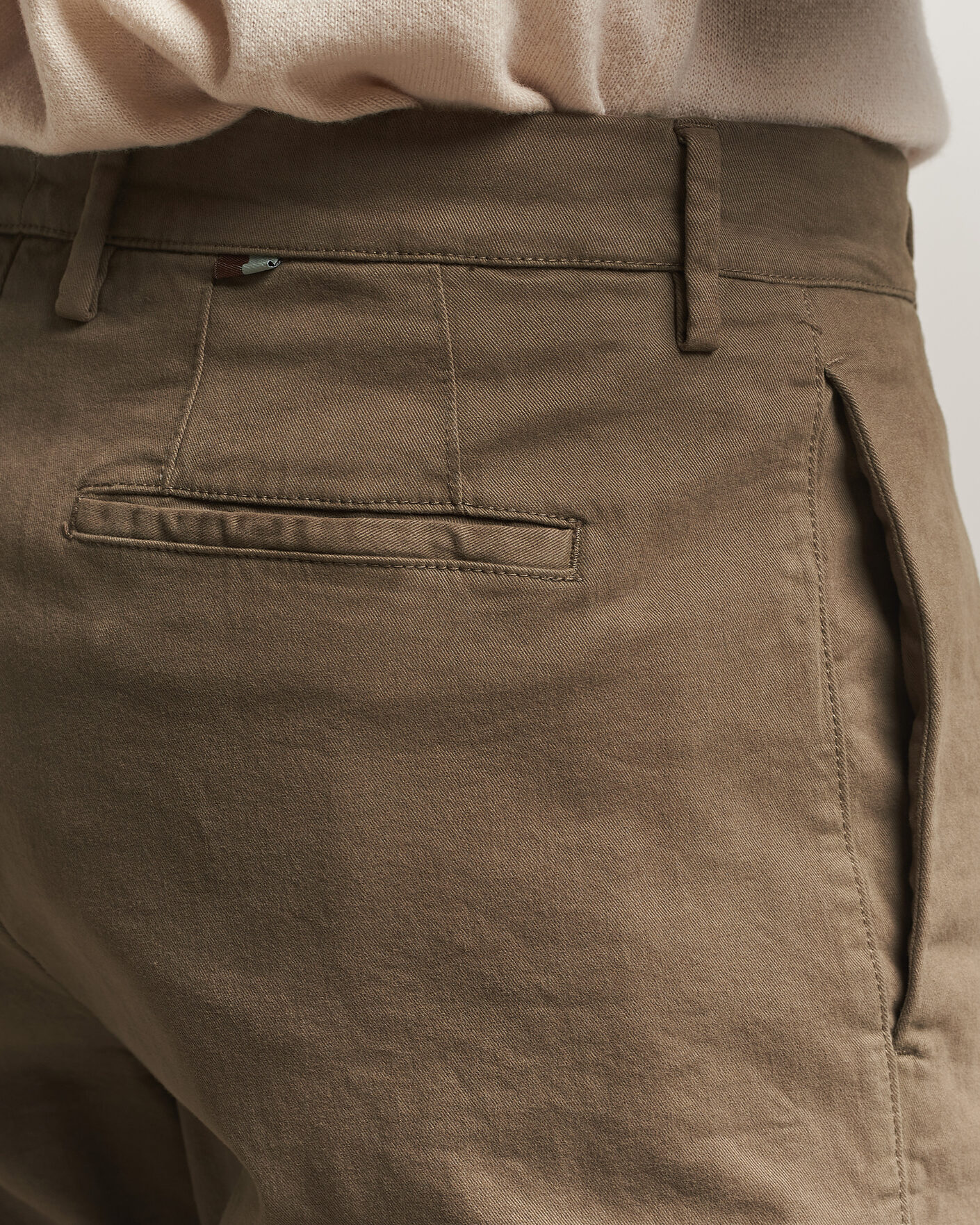Herr | Byxor | Canali | Cotton/Cashmere Chinos Taupe