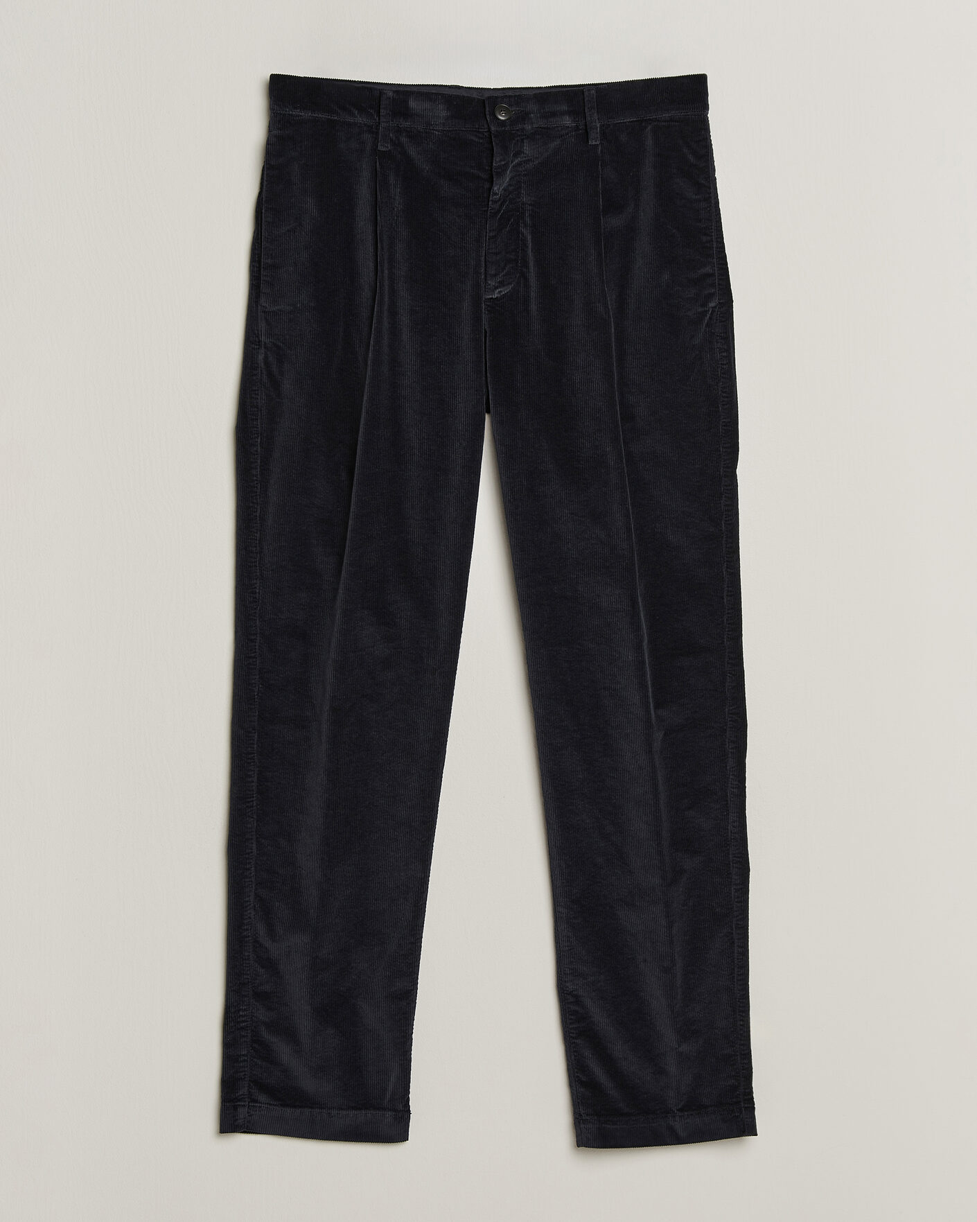 Herr | Byxor | Canali | Comfort Corduroy Pants Navy