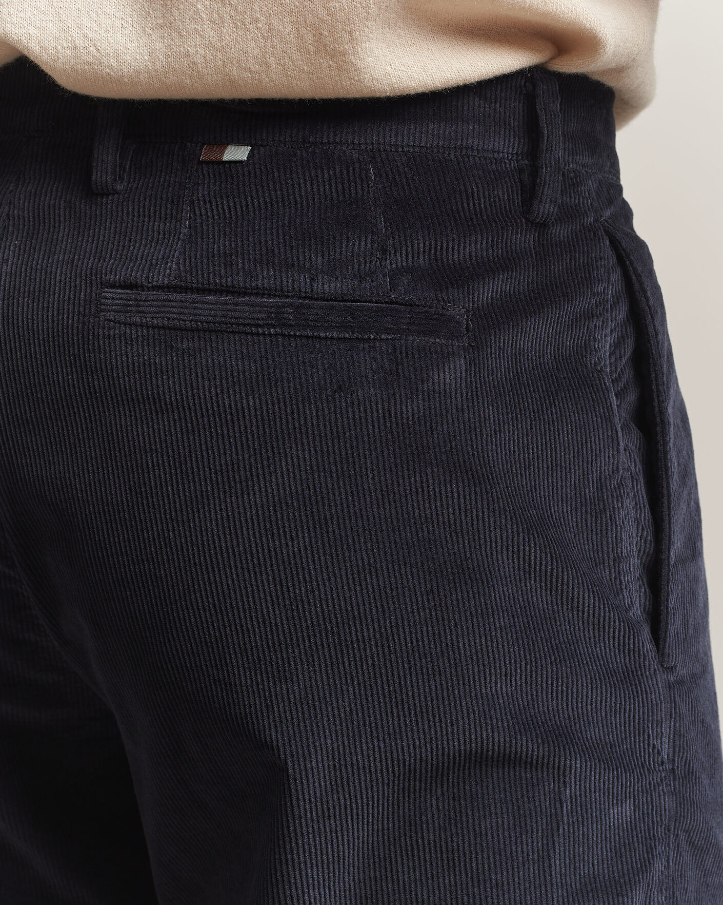 Herr | Byxor | Canali | Comfort Corduroy Pants Navy