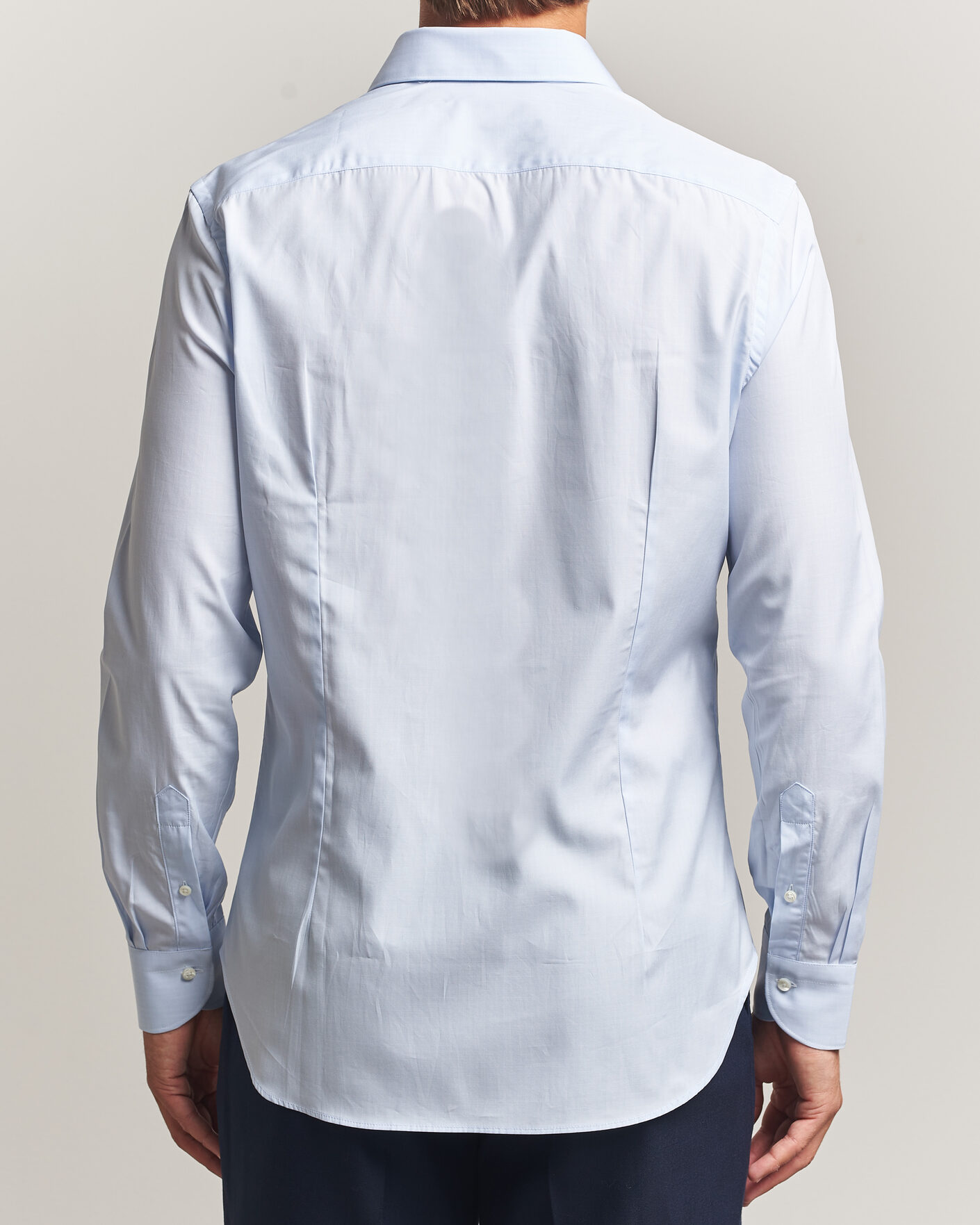 Herr | Skjortor | Canali | Slim Fit Dress Shirt Light Blue Check