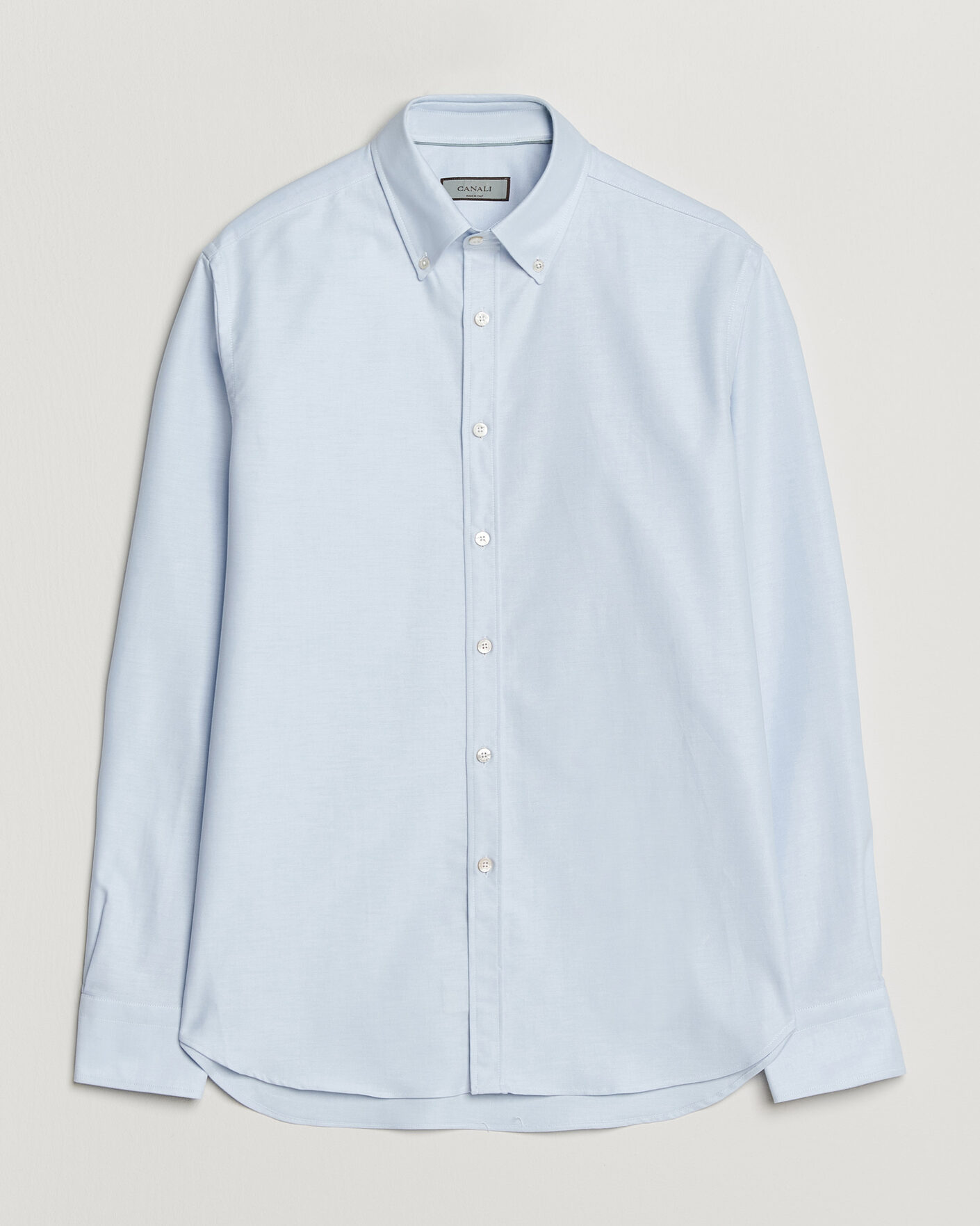 Herr | Skjortor | Canali | Oxford Button Down Shirt Light Blue