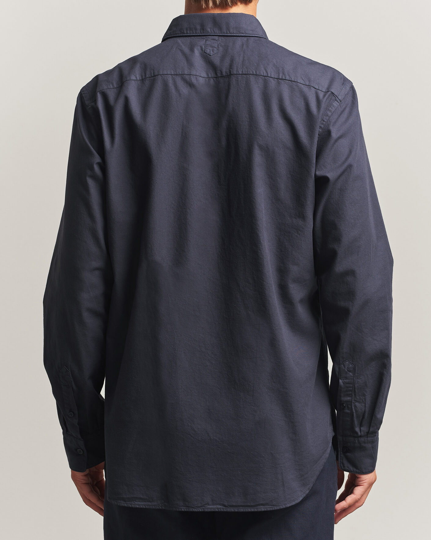 Herr | Skjortor | Canali | Garment Dyed Cotton Shirt Navy