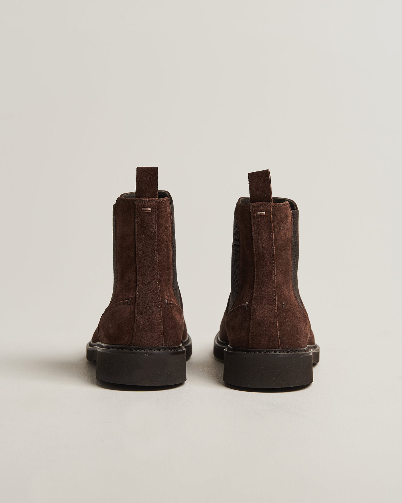 Herr | Kängor | Canali | Chelsea Boots Dark Brown Suede