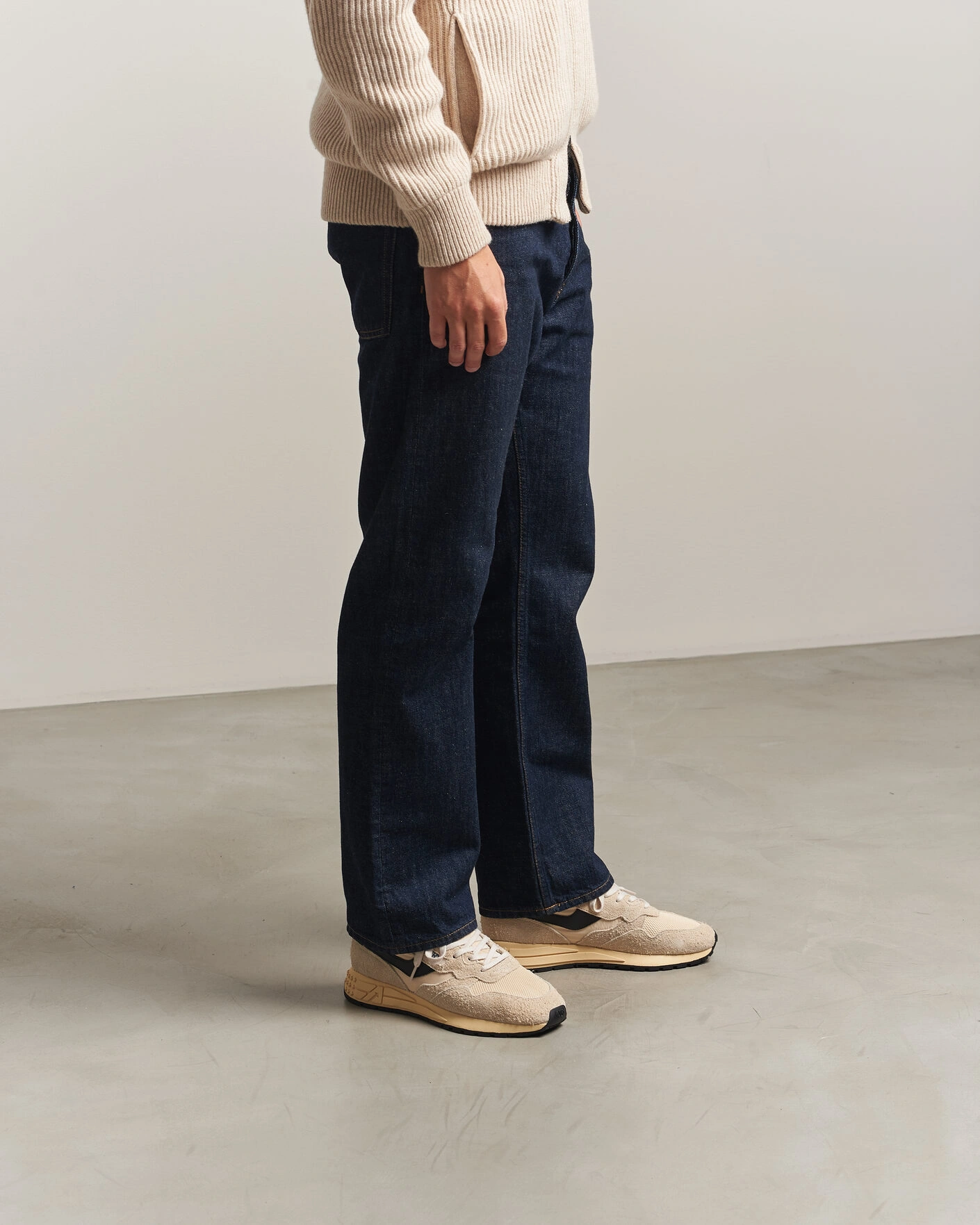 Herr | Sneakers | Autry | Reelwind Running Sneaker Ecru/Black