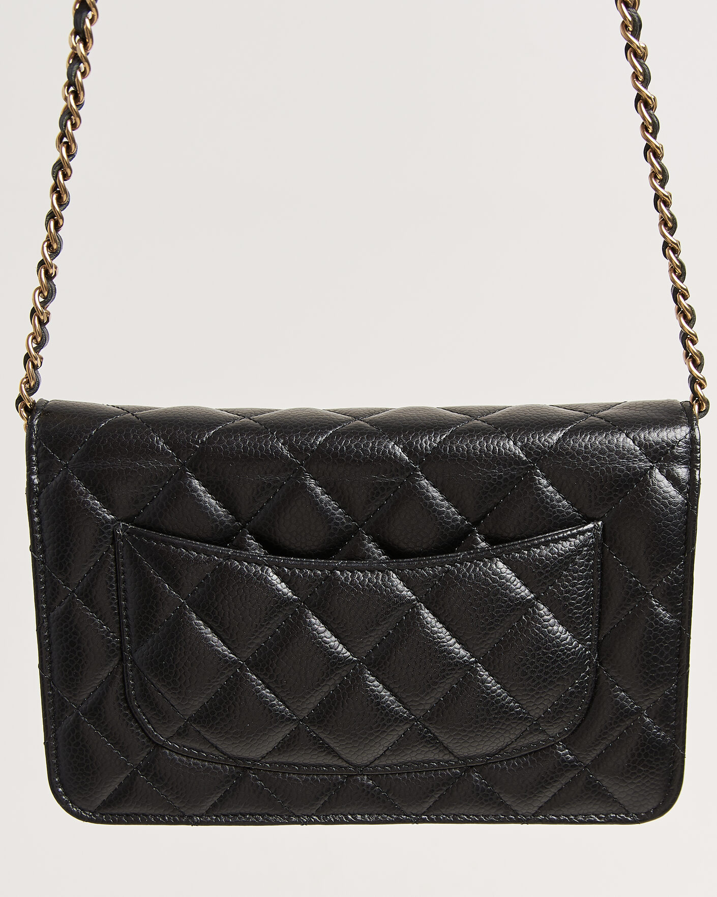Herr | Pre-Owned & Vintage Bags | Chanel Pre-Owned | Wallet On Chain Caviar Leather Black