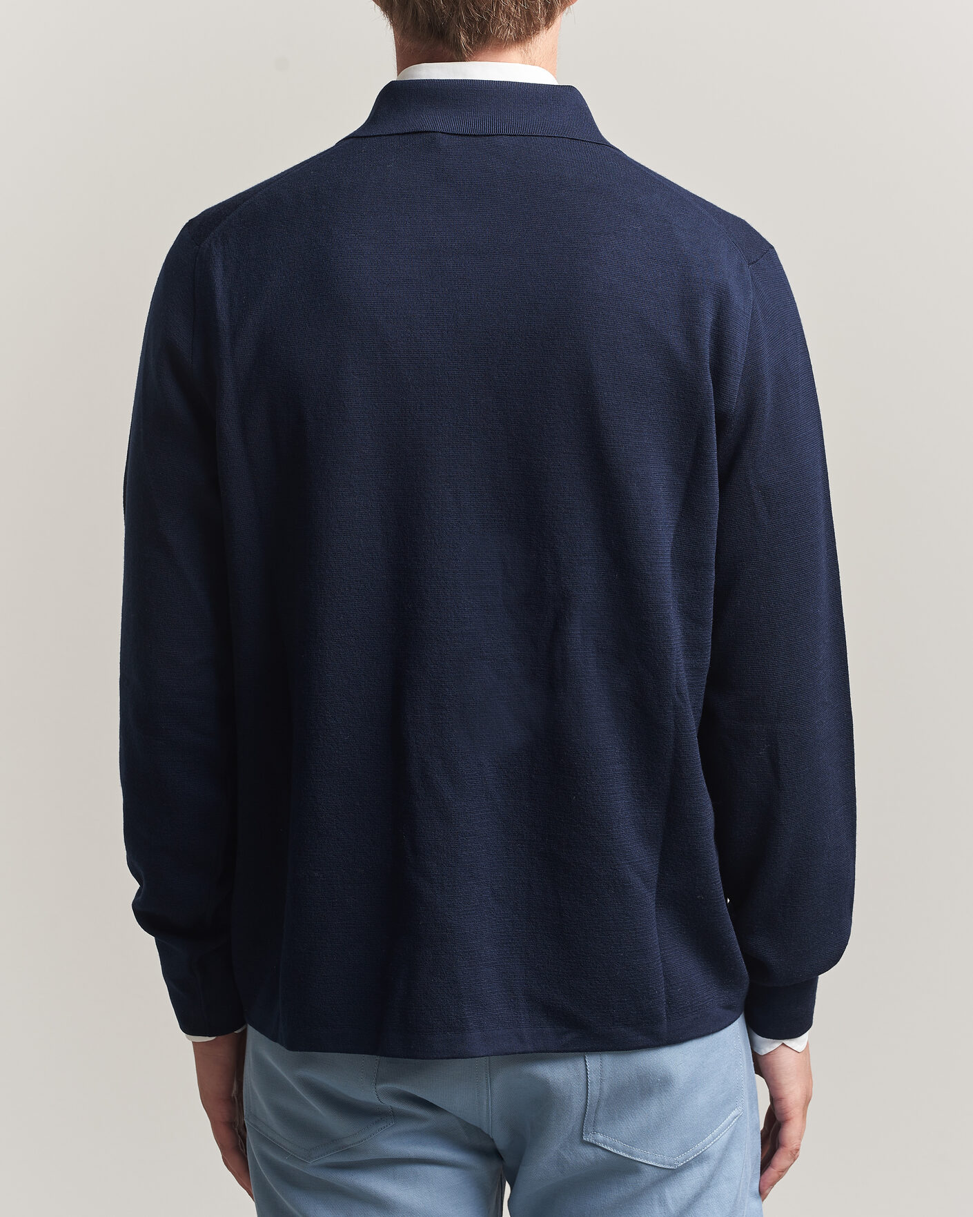 Herr | Tröjor | Ralph Lauren Purple Label | Milano Stich Cardigan Racing Navy
