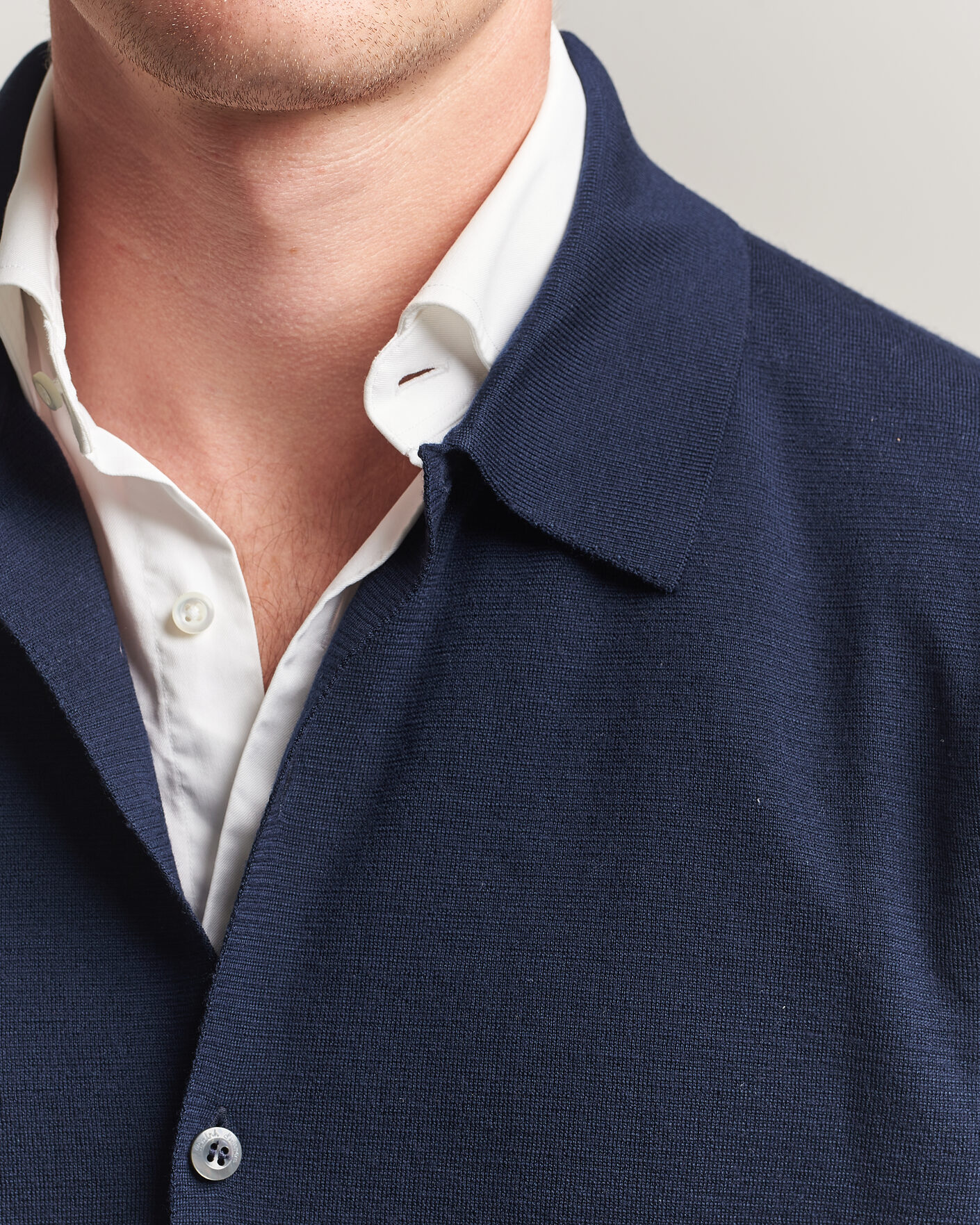 Herr | Tröjor | Ralph Lauren Purple Label | Milano Stich Cardigan Racing Navy