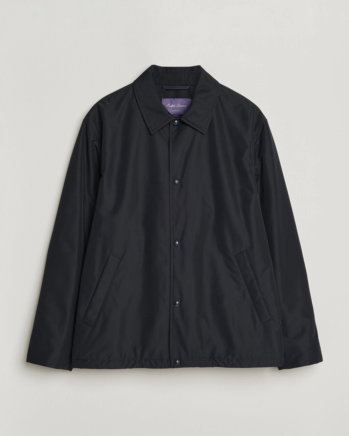 Herr | Jackor | Ralph Lauren Purple Label | Nylon Bomber Jacket Racing Navy