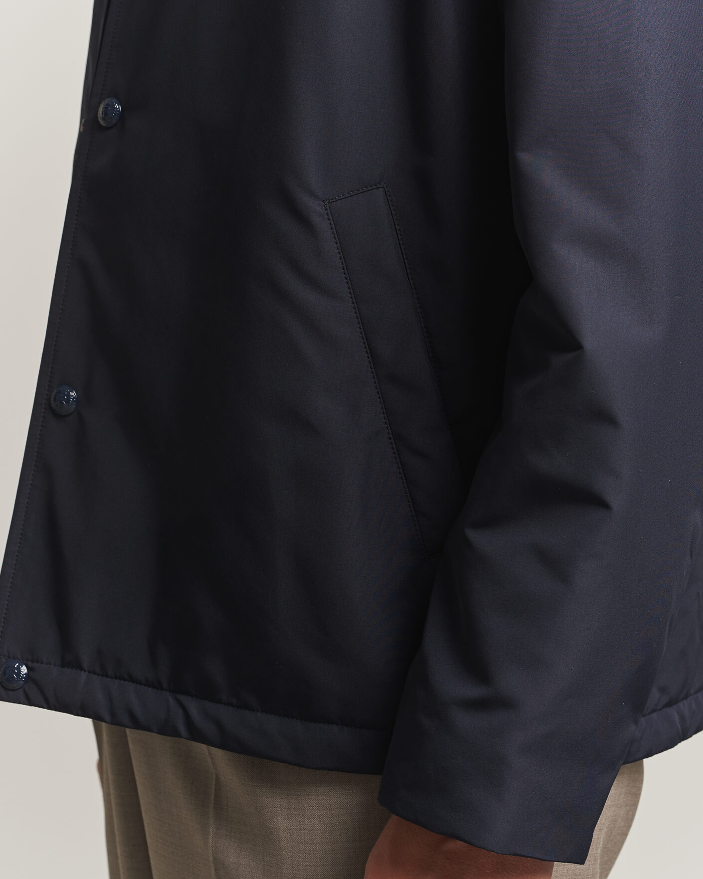 Herr | Jackor | Ralph Lauren Purple Label | Nylon Bomber Jacket Racing Navy