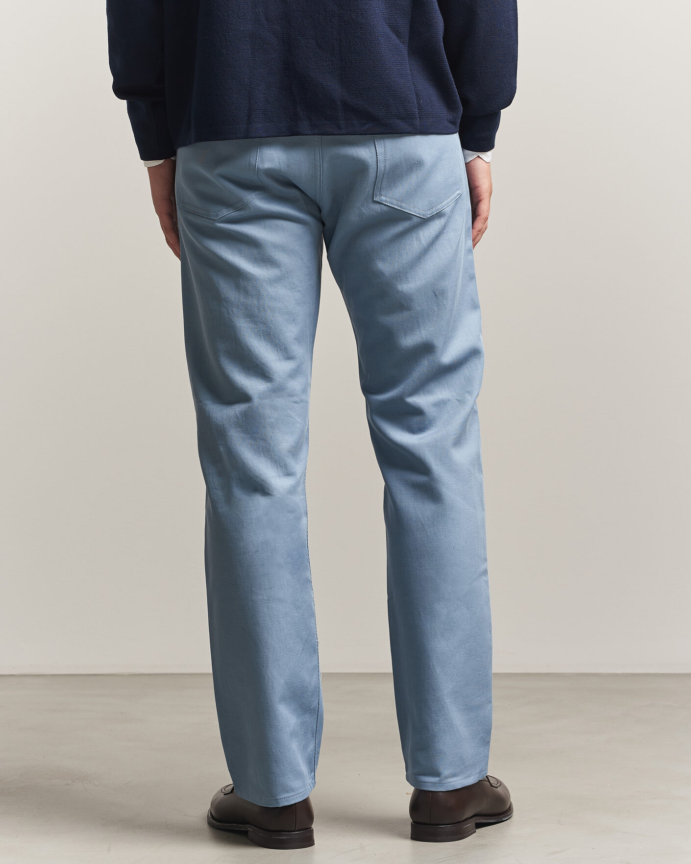Herr | Byxor | Ralph Lauren Purple Label | 5-Pocket Italian Denim Pants Winward Blue
