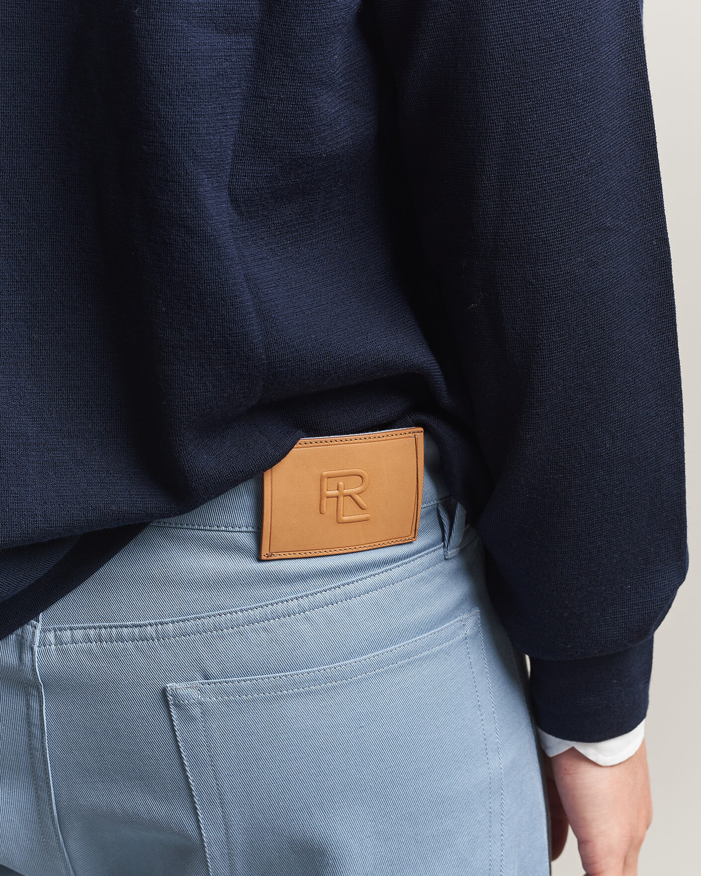 Herr | Byxor | Ralph Lauren Purple Label | 5-Pocket Italian Denim Pants Winward Blue