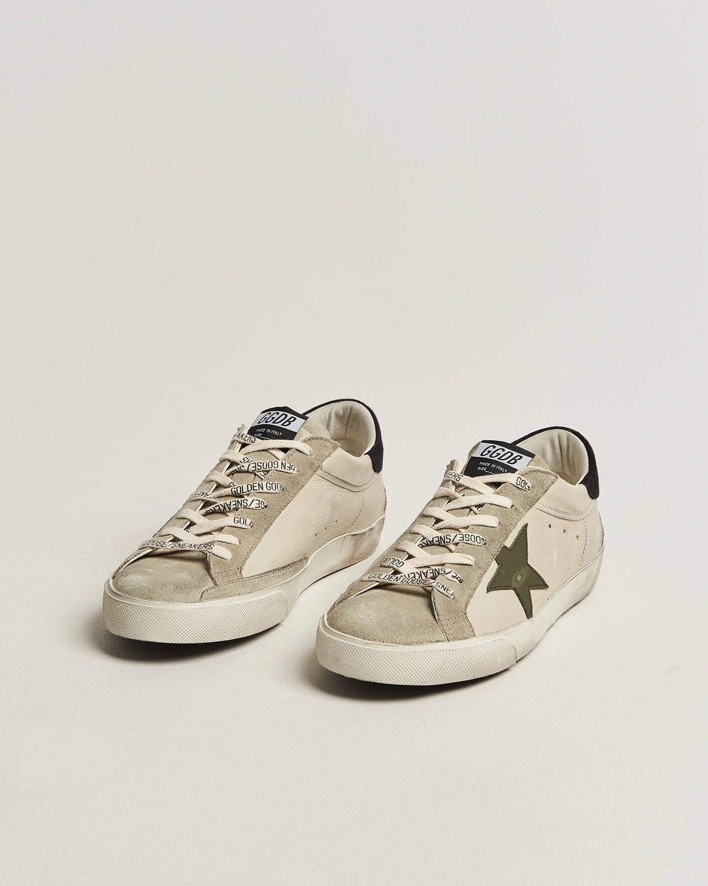 Herr | Sneakers | Golden Goose | Super-Star Sneakers Cream/Grey
