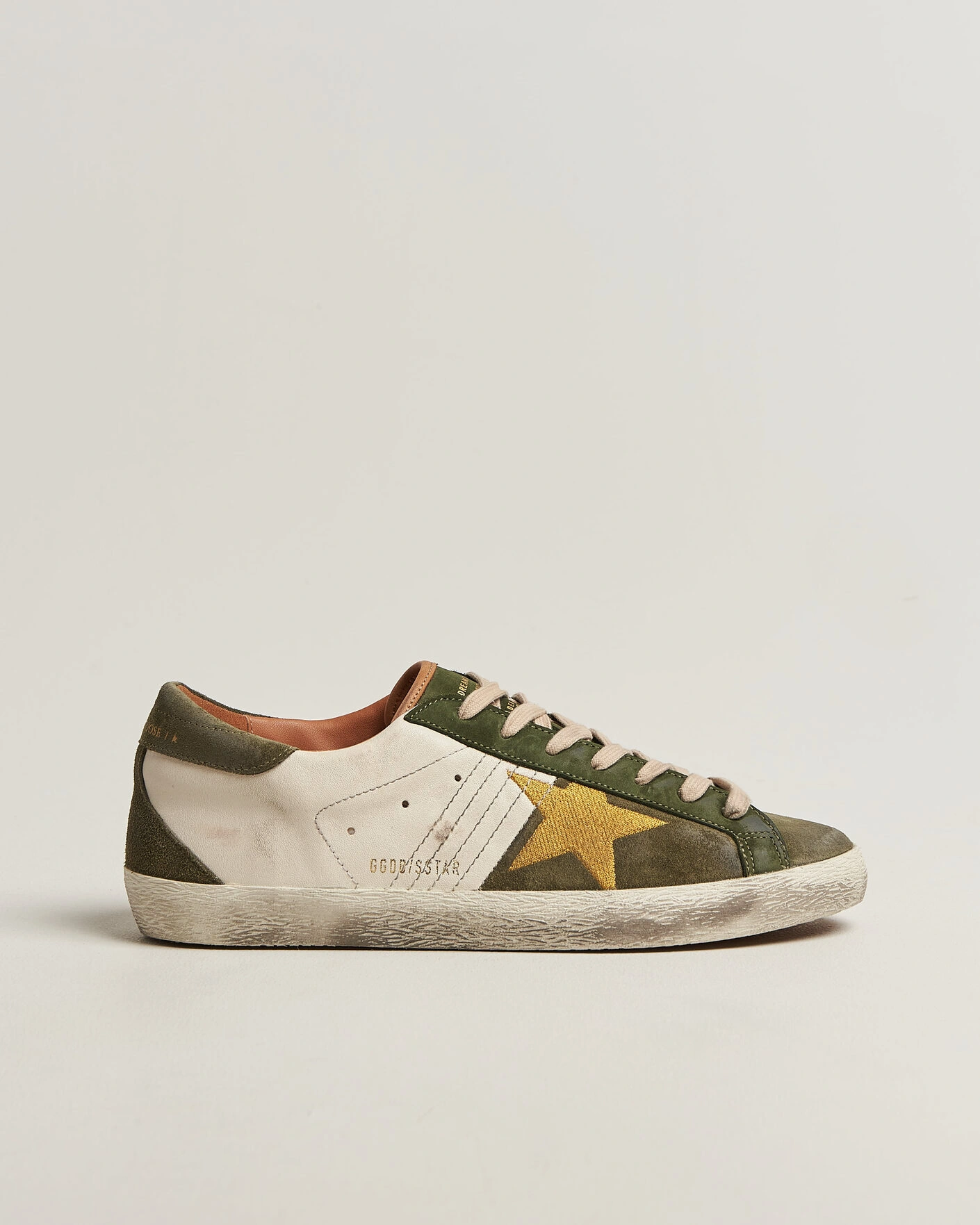 Herr | Sneakers | Golden Goose | Super-Star Sneakers Cream/Olive